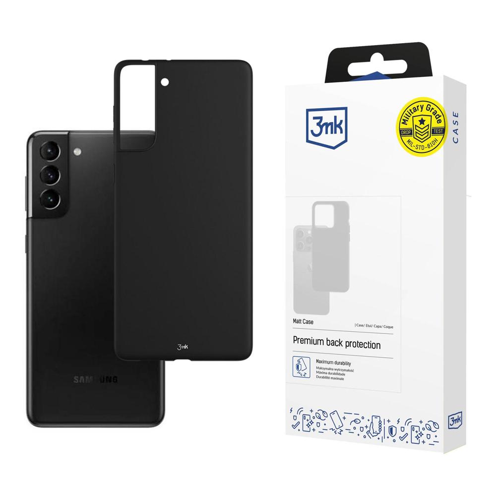 3mk Matt Case -suojakuori Samsung Galaxy S21+ 5G:lle - musta