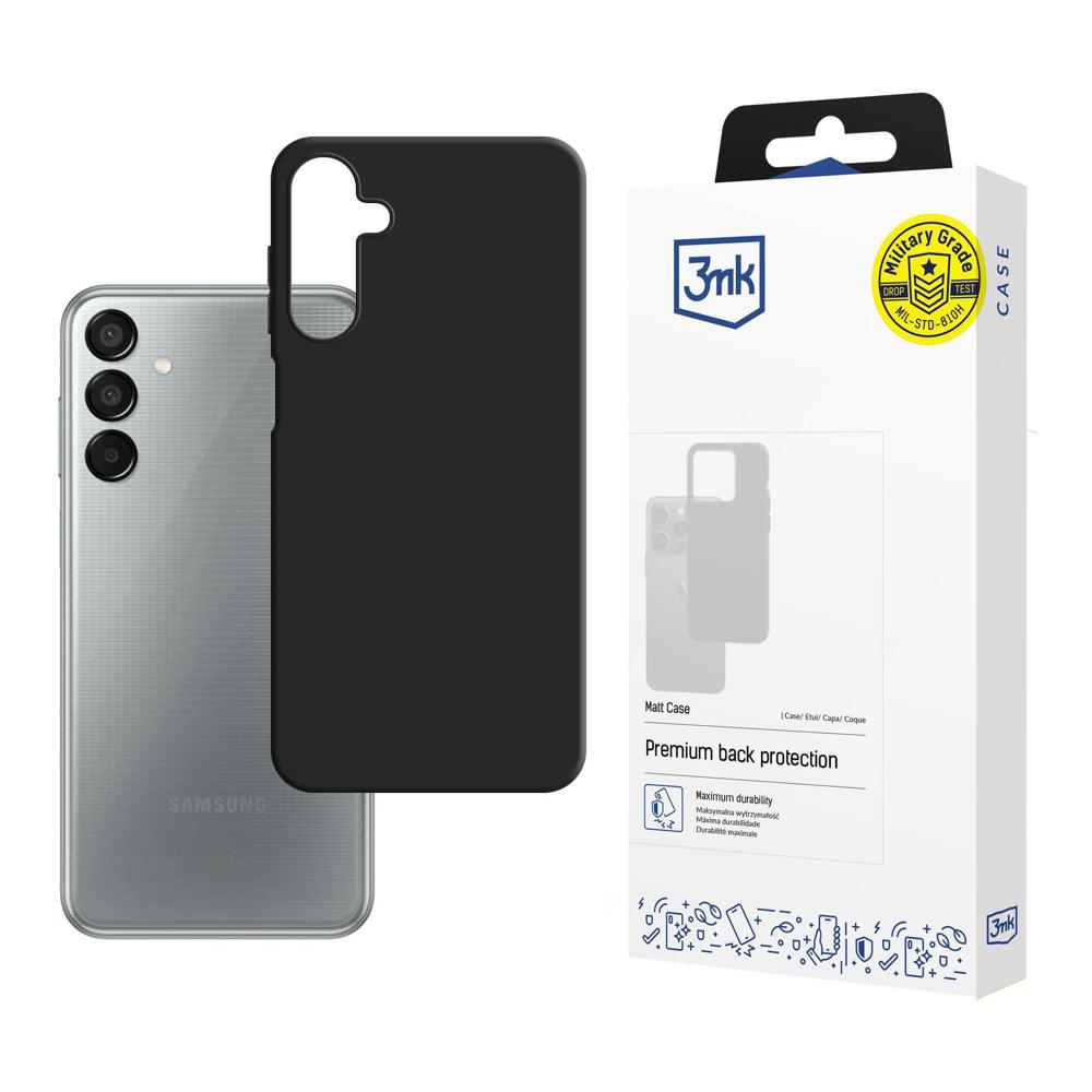 3mk Matt Case -suojakuori Samsung Galaxy M15 5G:lle - musta