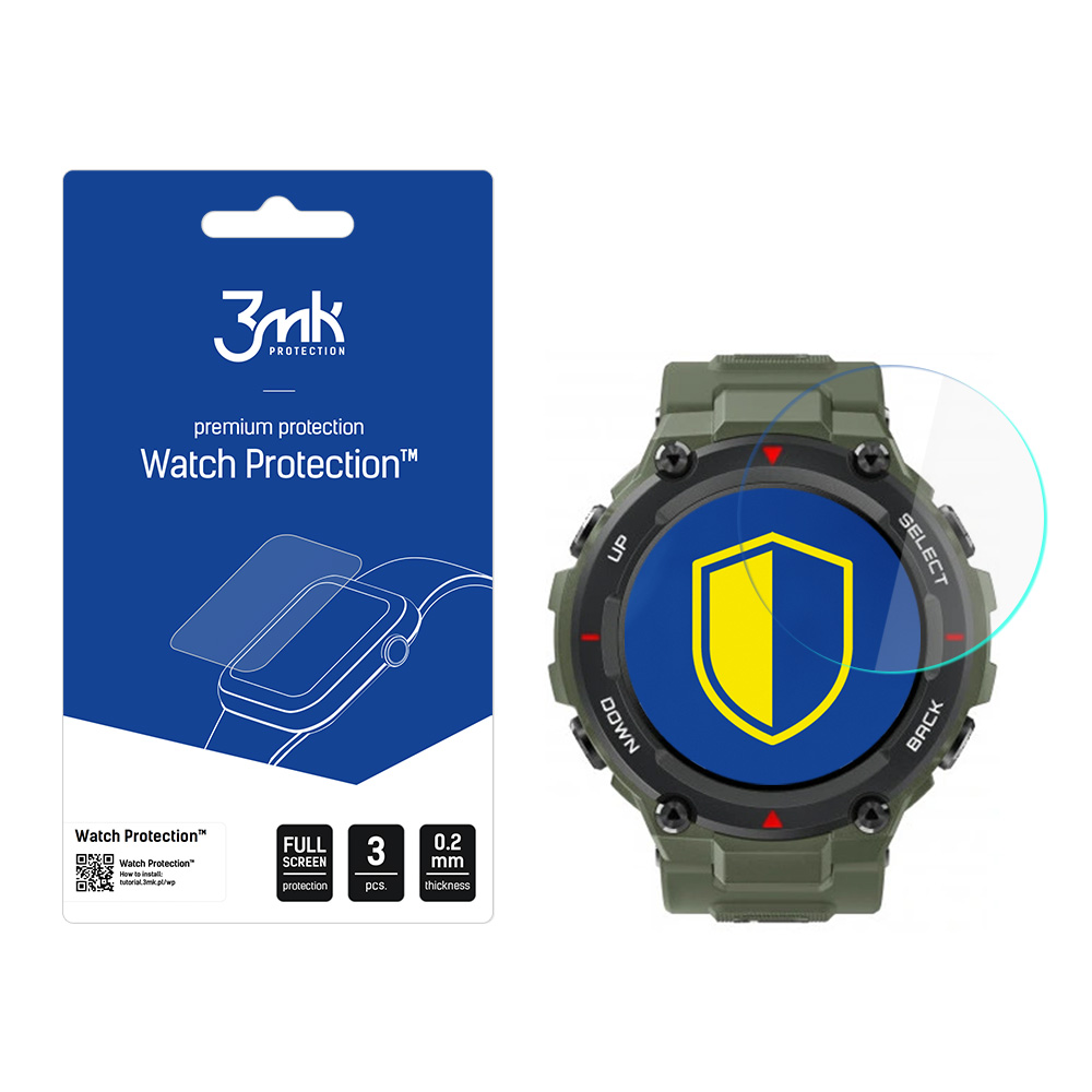 3mk Watch Protection v. FlexibleGlass hybridilasi Xiaomi Amazfit T-Rex 1.3:lle