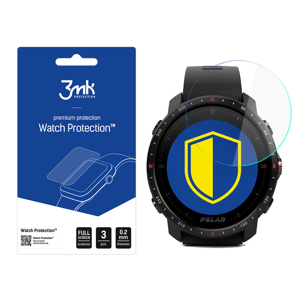 3mk Watch Protection v. FlexibleGlass hybridilasi Polar Grit X Pro:lle