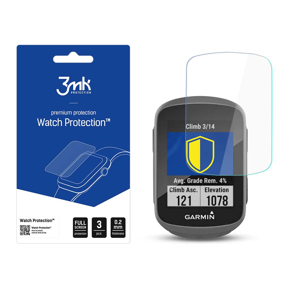 3mk Watch Protection FlexibleGlass -suojakalvo Garmin Edge 130 Plus:lle