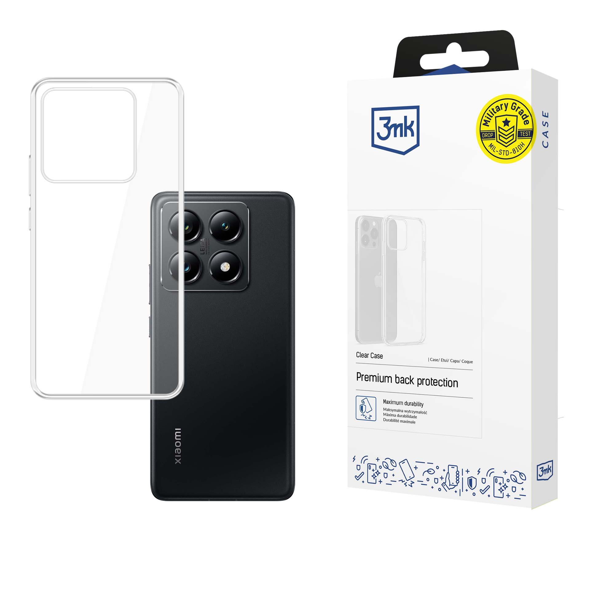 3mk Clear Case 1,2mm Suojakuori Xiaomi 14T Pro:lle