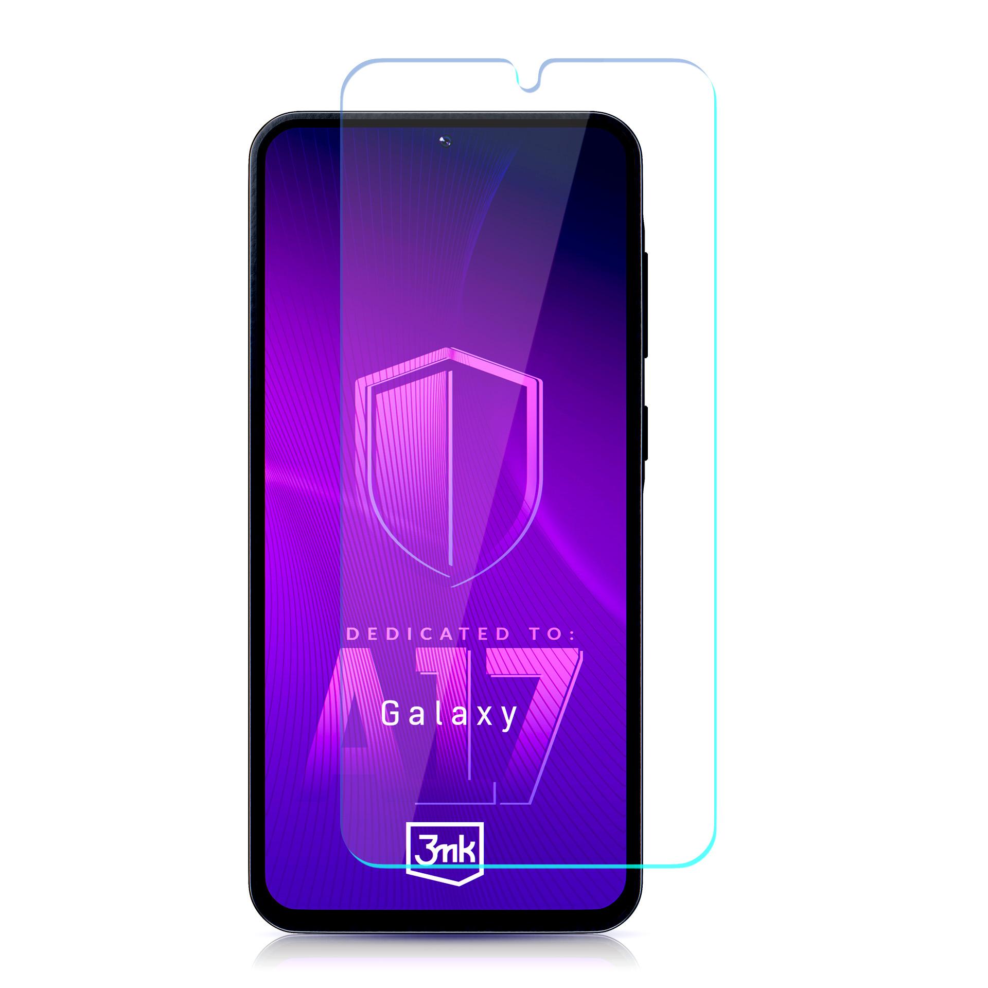 Tempered glass 3mk Hard Glass Samsung A165 A16 4G/A166 A16 5G/A175 A17 4G/A176 A17 5G