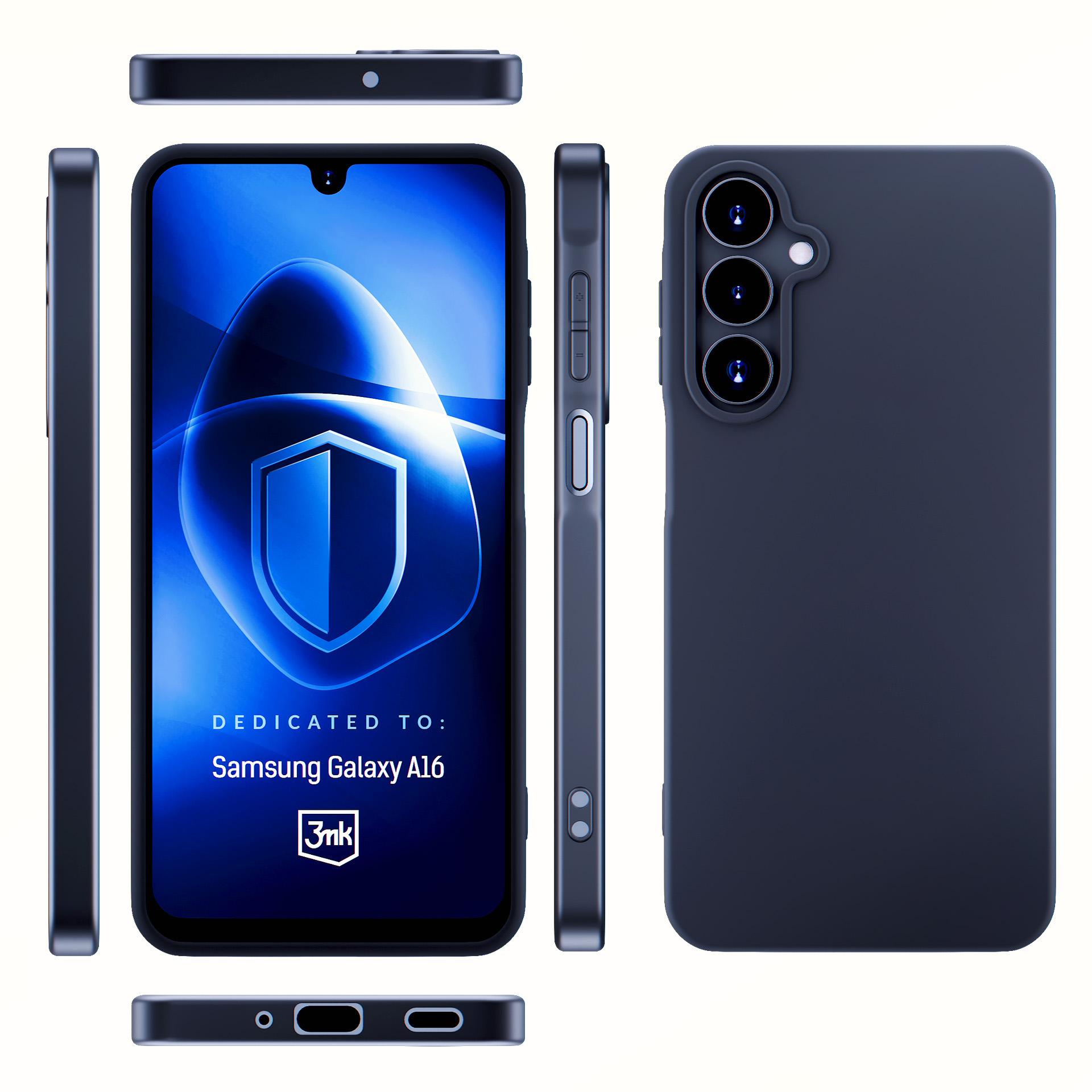 3mk Matt Case Samsung Galaxy A16:lle - Musta
