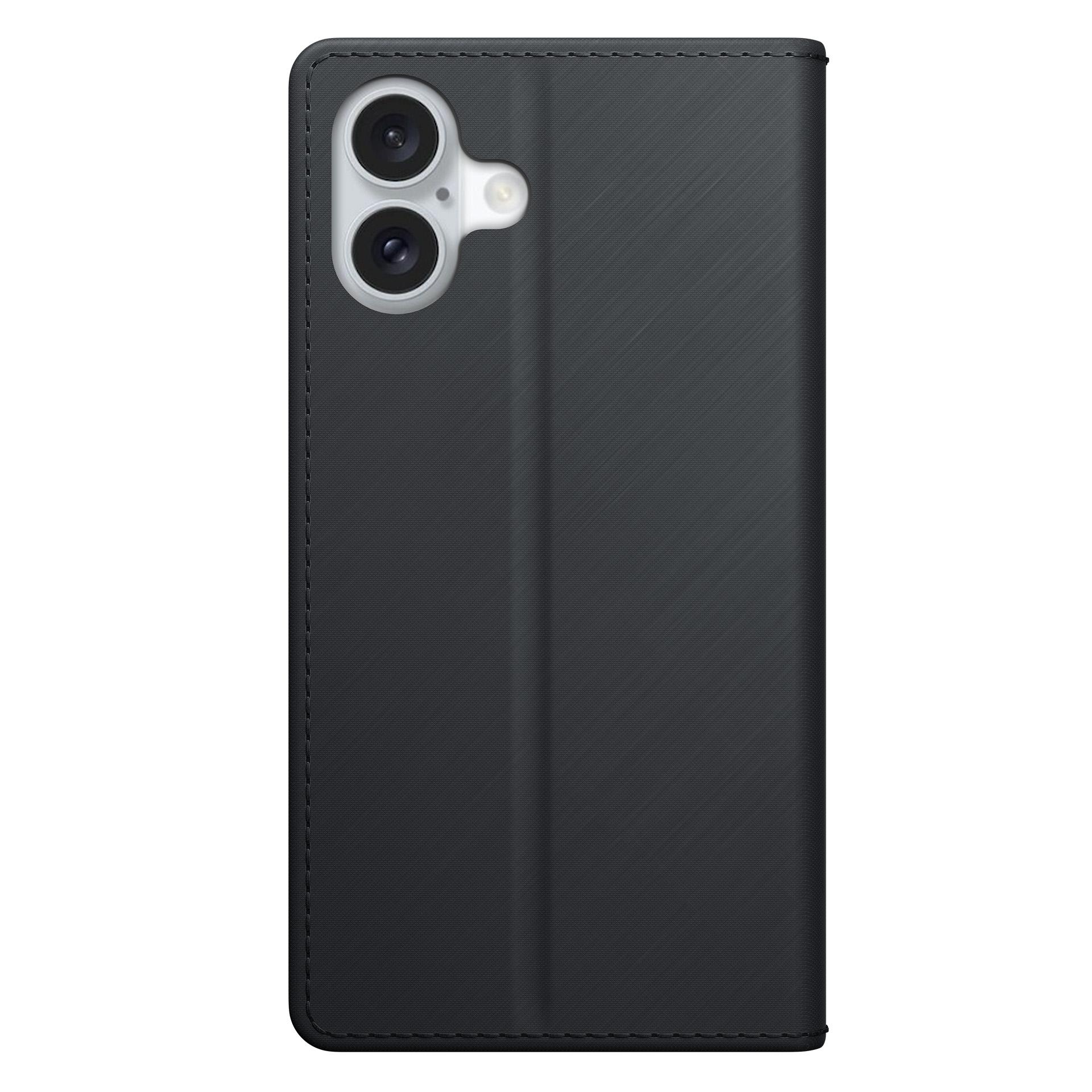 3mk Wallet Case iPhone 16 Plus:lle - Musta