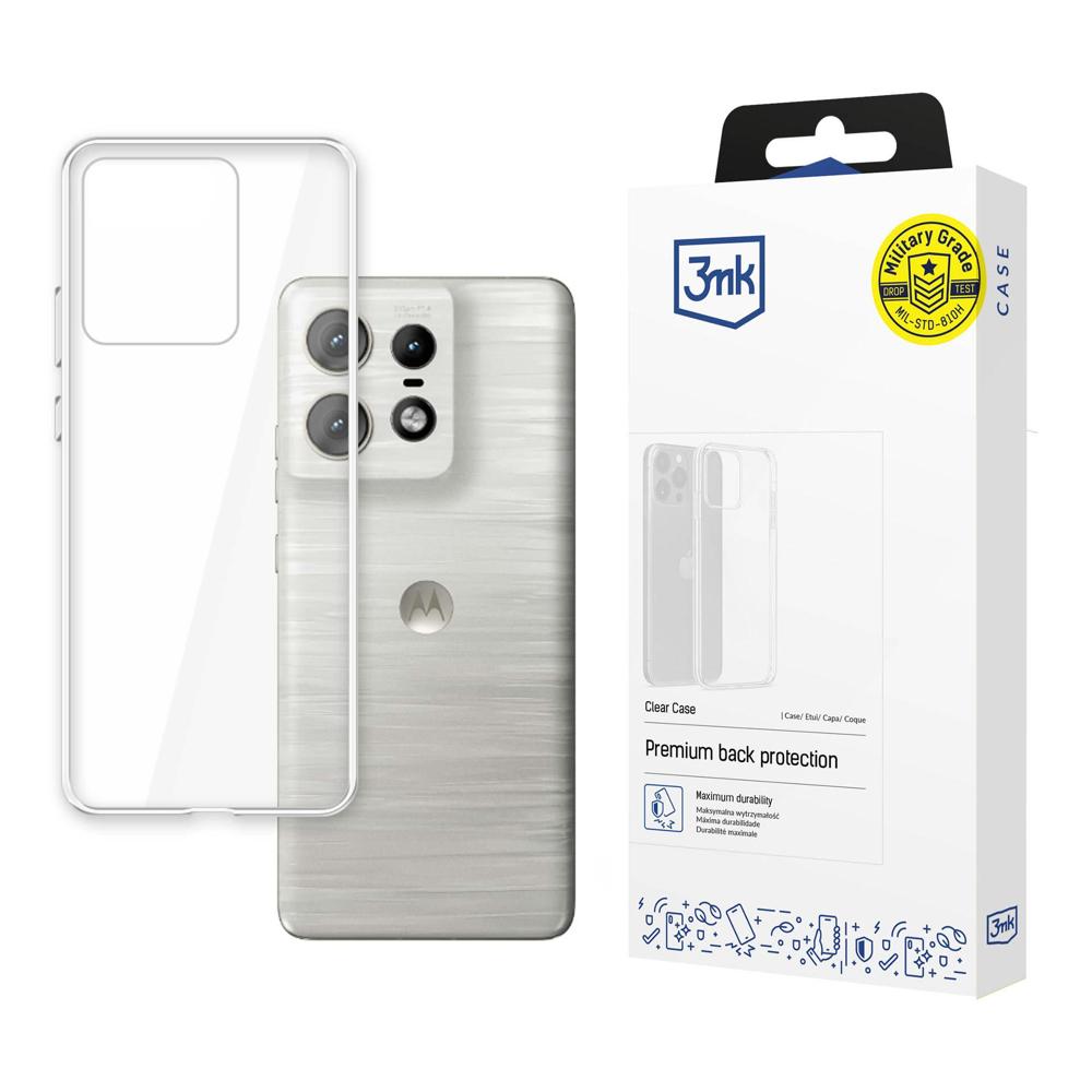 3mk Clear Case Motorola Edge 50 Pro:lle - läpinäkyvä