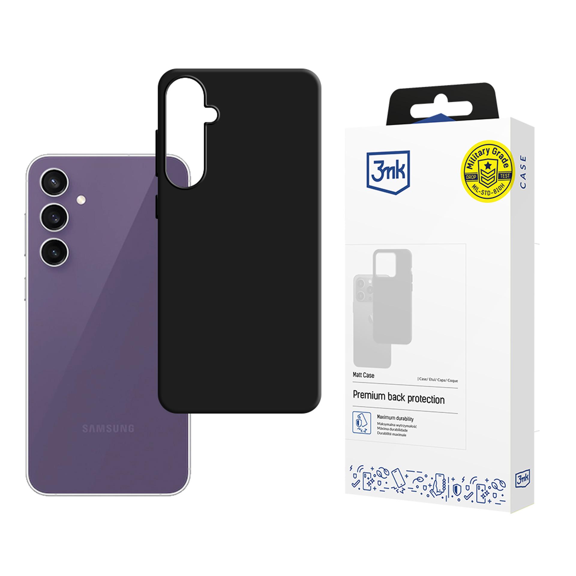 3mk Matt Case Samsung Galaxy S24 FE:lle - Musta