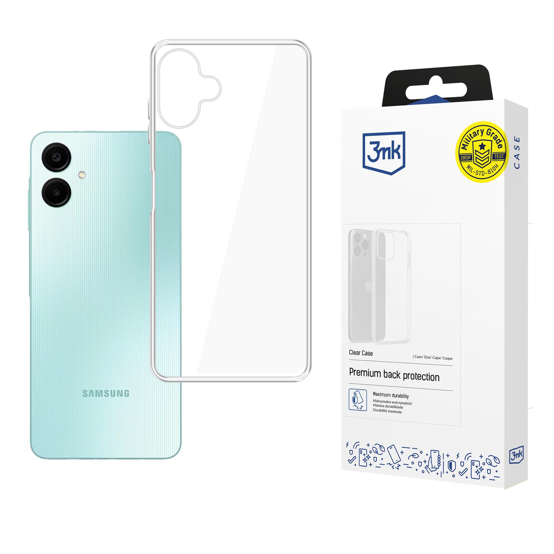 3mk Clear Case suojakuori Samsung Galaxy A06 - läpinäkyvä