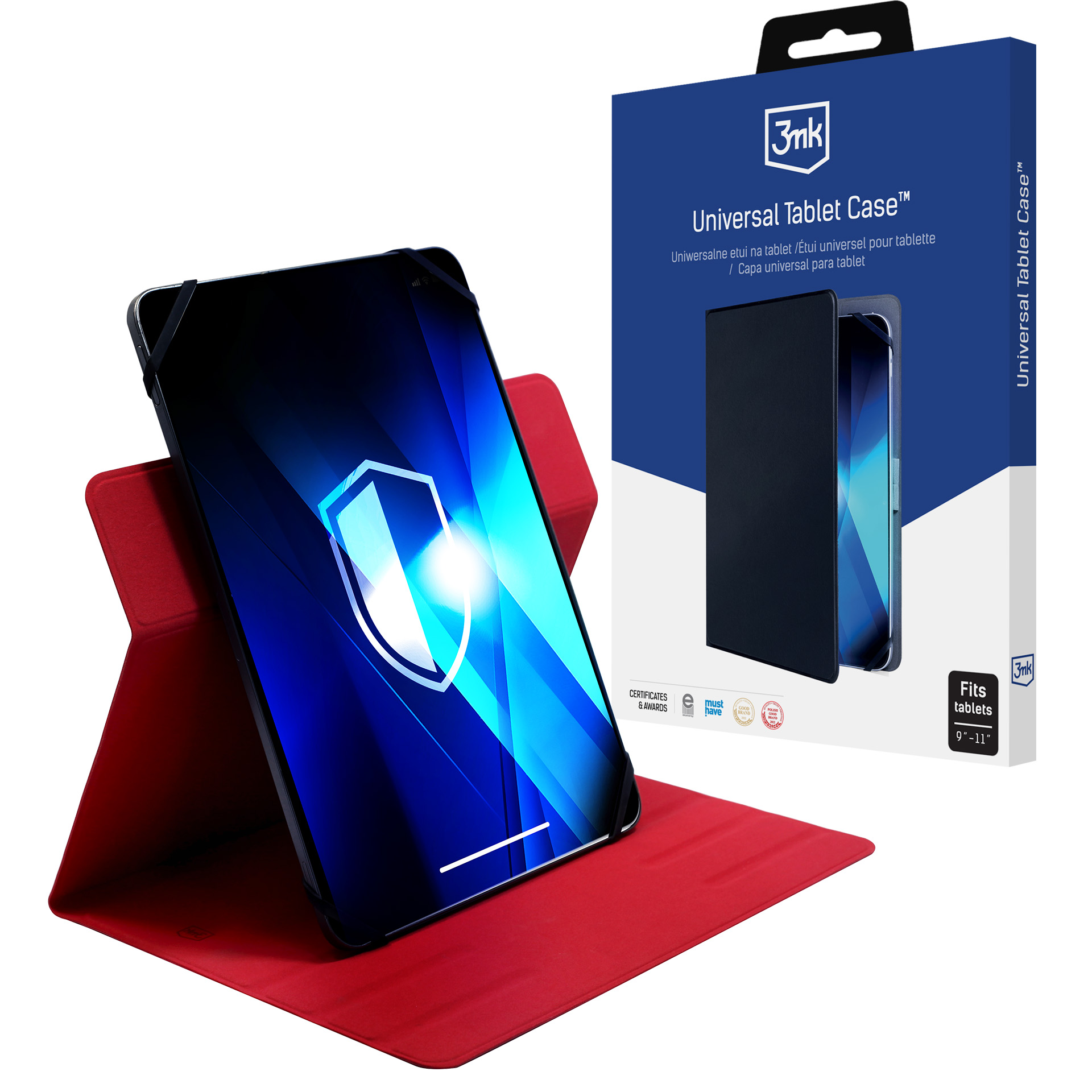 Yleinen tablettisuoja 3mk Universal Tablet Case 9-11 tuumalle - punainen