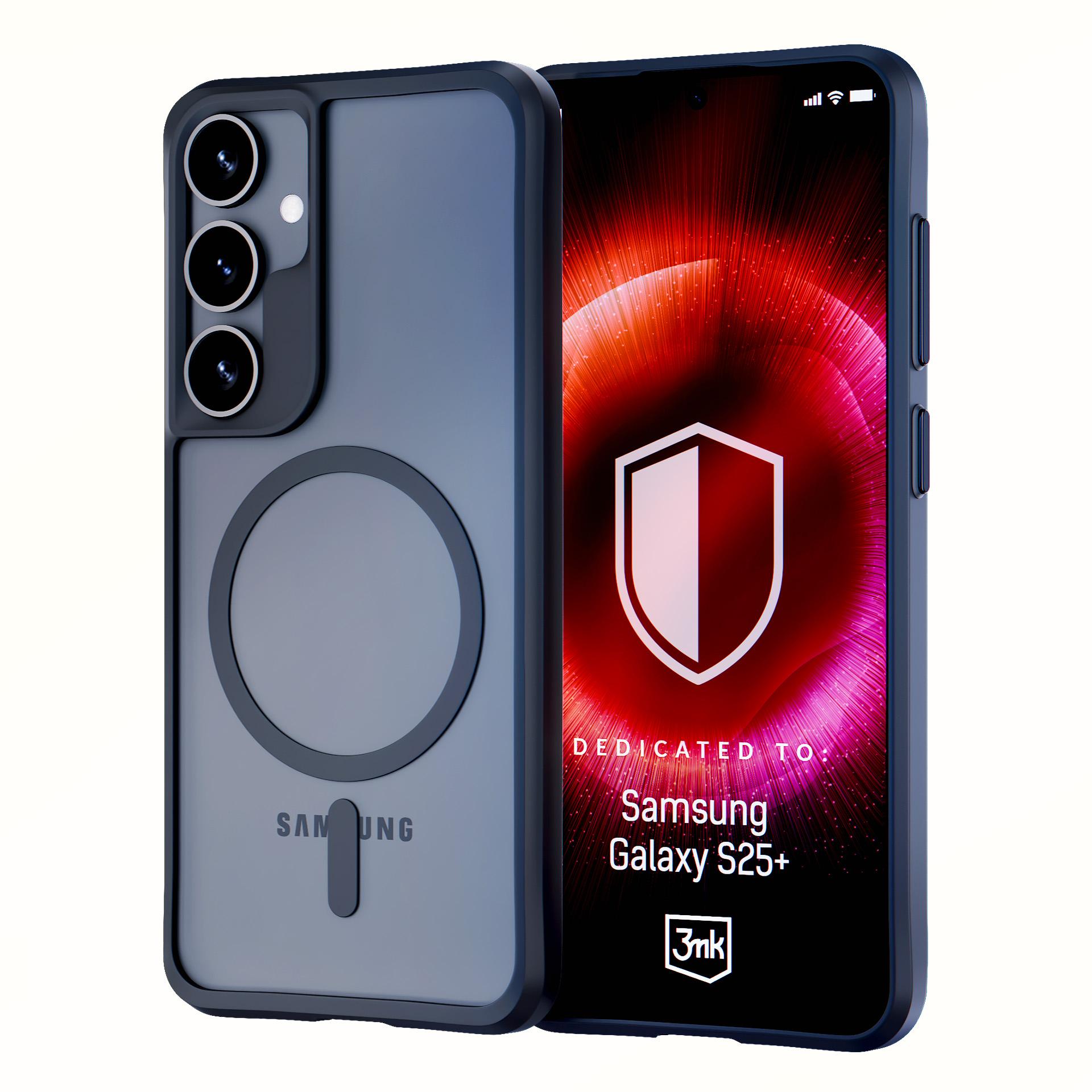 3mk Satin Armor MagCase Samsung Galaxy S25+:lle - läpinäkyvä