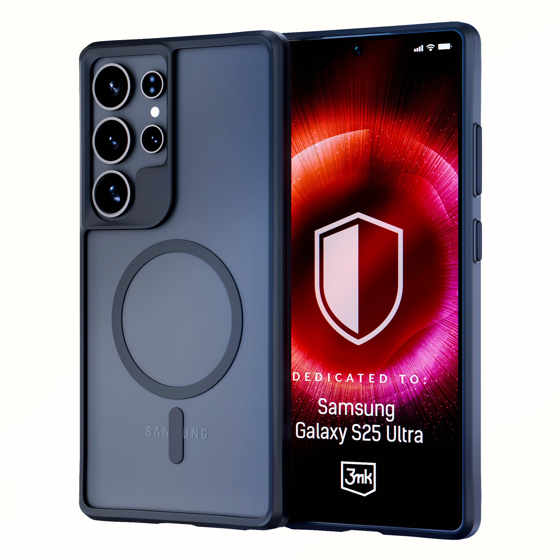 3mk Satin Armor MagCase Samsung Galaxy S25 Ultralle - läpinäkyvä