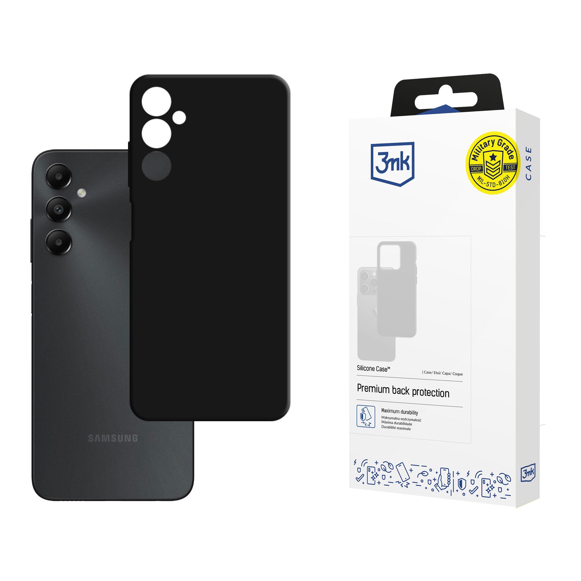 3mk Silicone Case silikonisuojakuori Samsung Galaxy A05s - musta