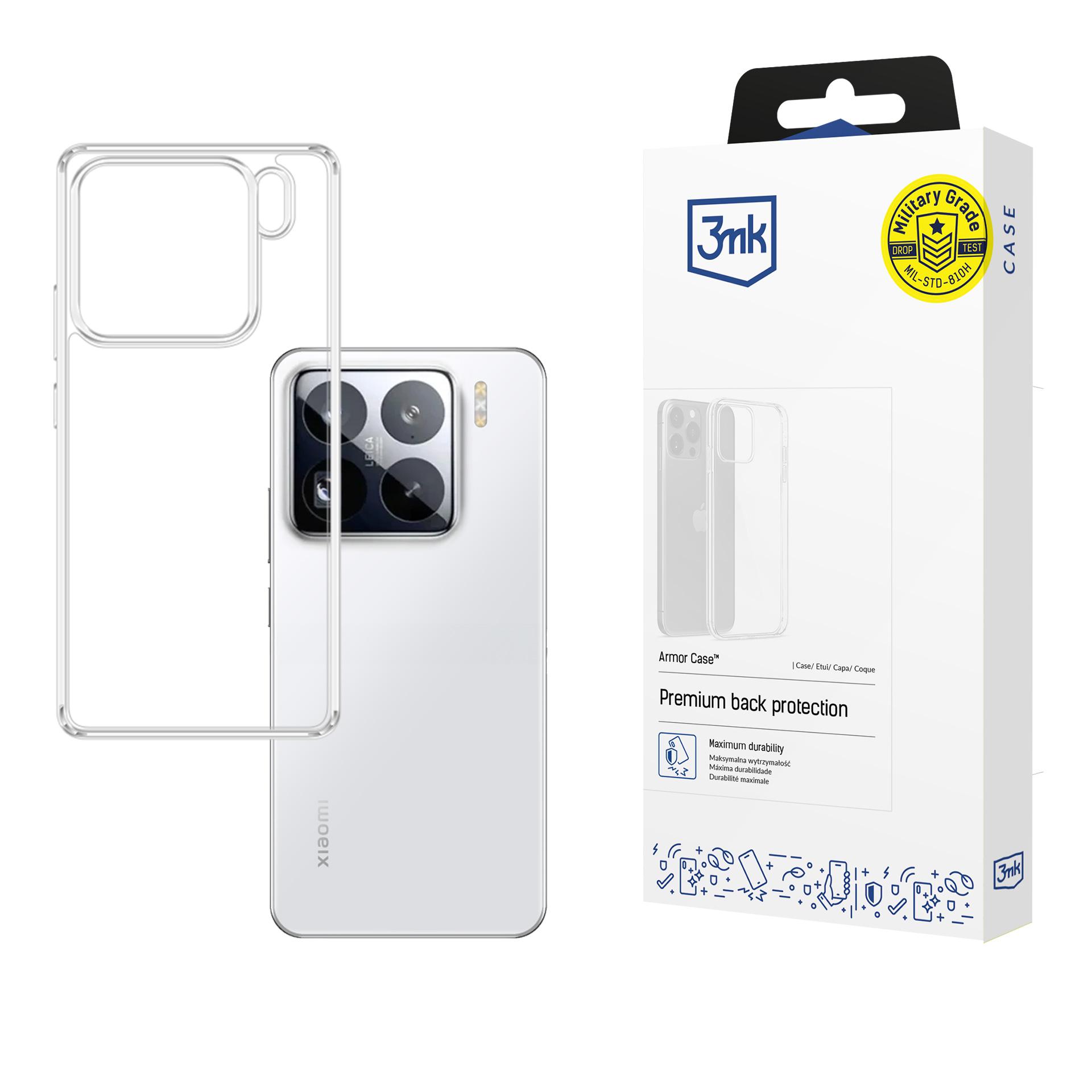 3mk Armor Case Xiaomi 15 Prolle - läpinäkyvä