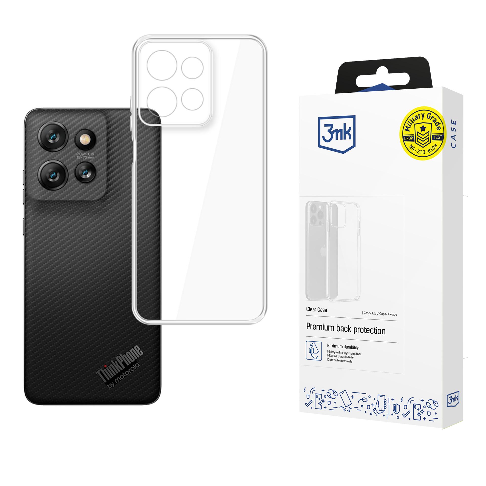 3mk Clear Case -kotelo Motorola ThinkPhone25 - kirkas