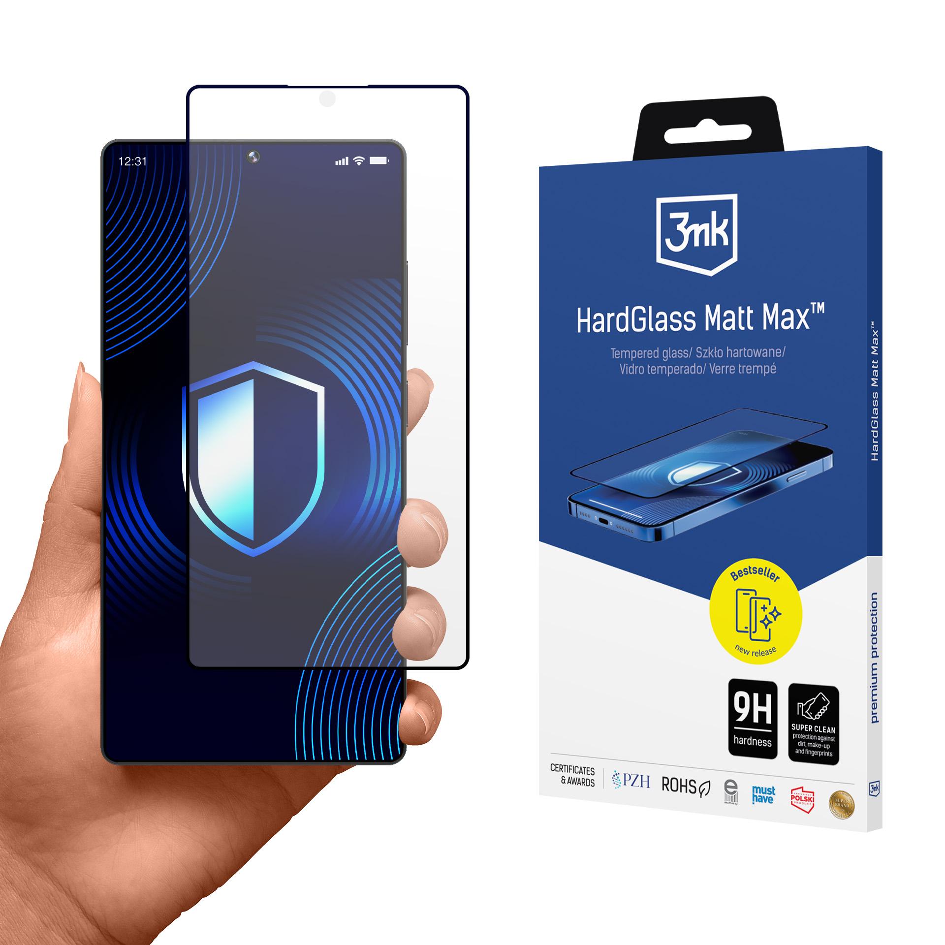 Matte tempered glass 3mk HardGlass Matt Max for Samsung Galaxy S25 Ultra