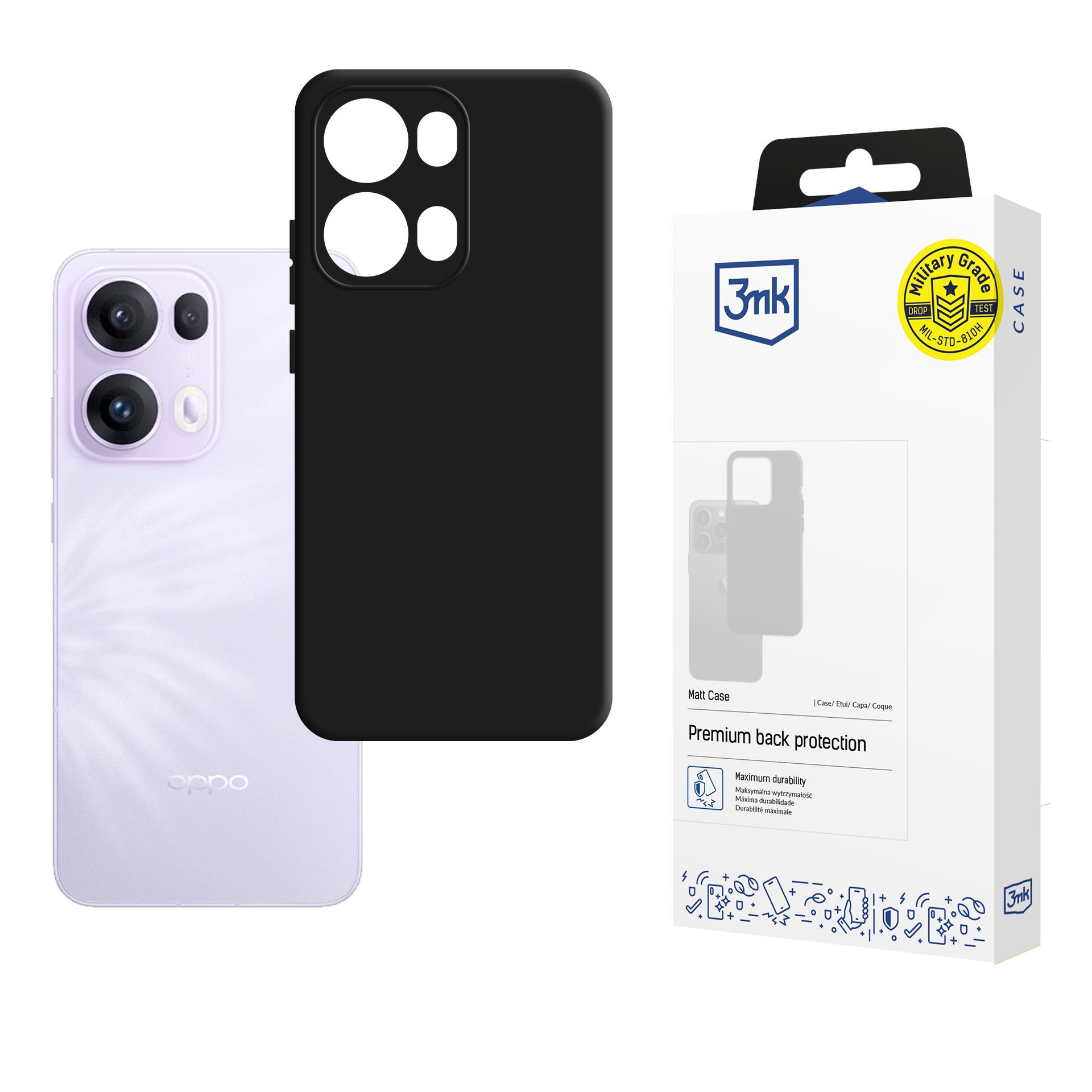 3mk Matt Case suojakuori Oppo Reno 13 Pro - musta