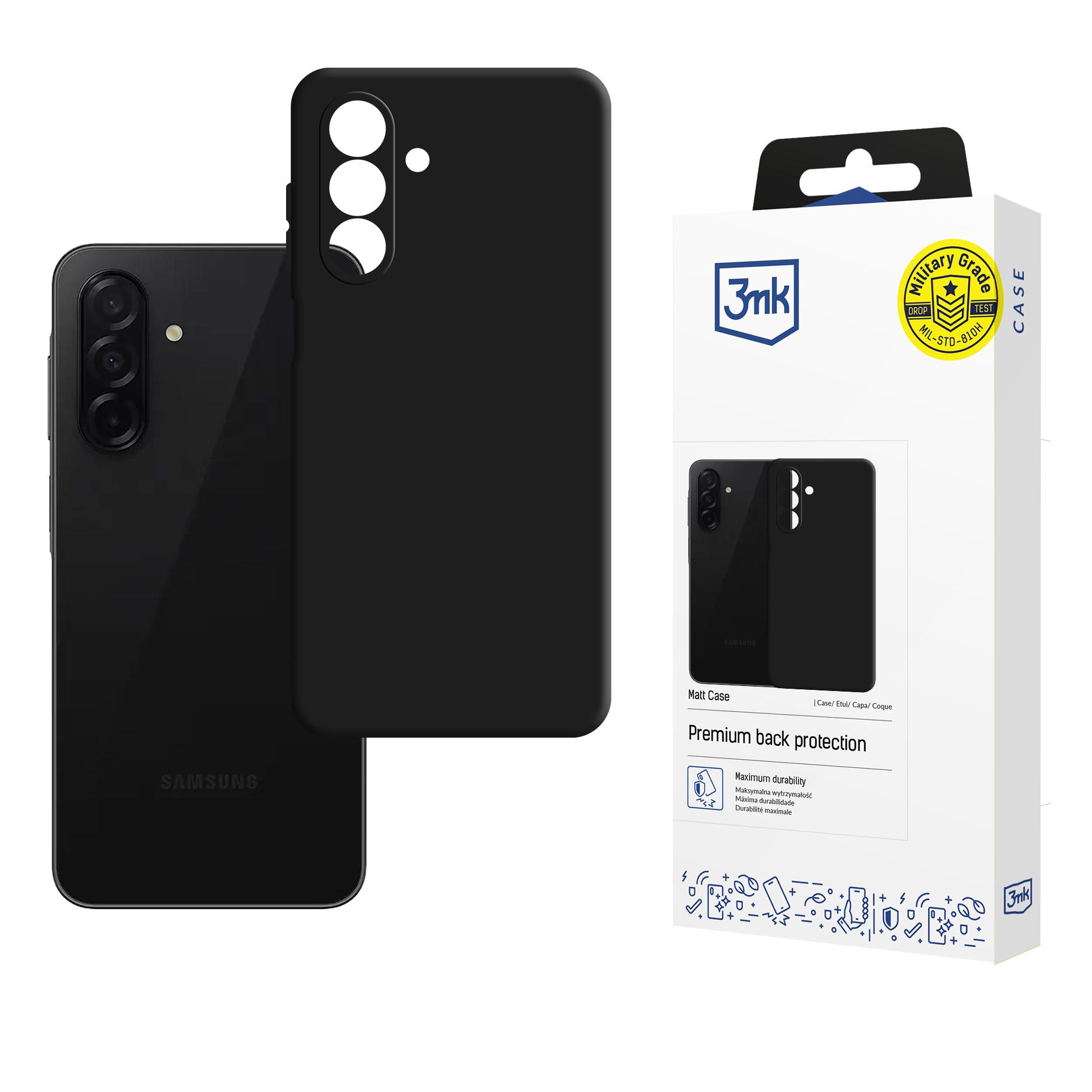 3mk Matt Case Samsung Galaxy A26 5G:lle - musta
