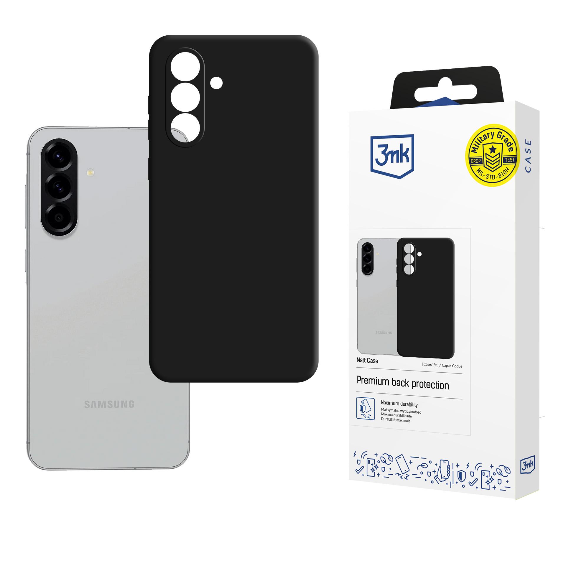 3mk Matt Case Samsung A366 A36 5G/A566 A56 5G musta