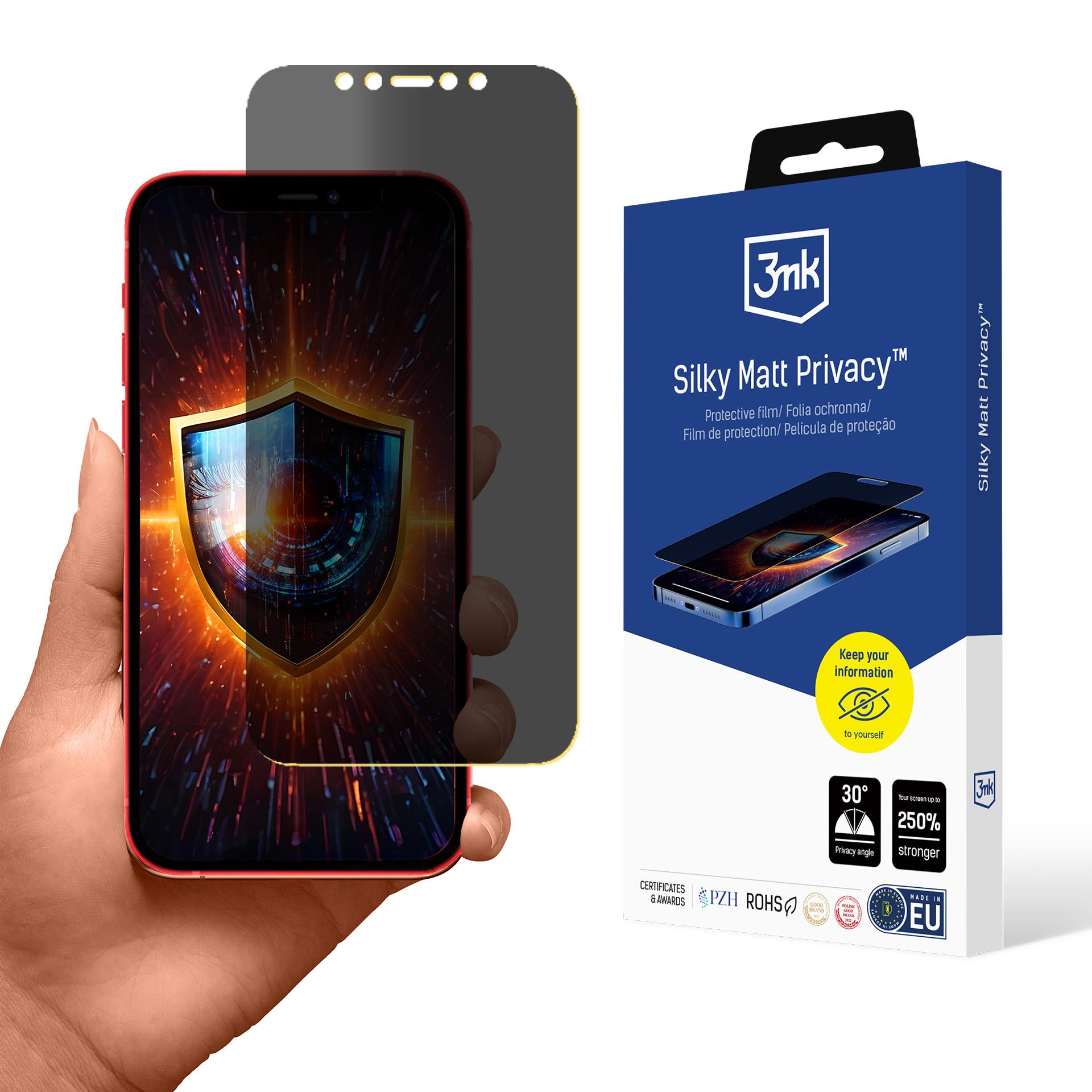 3mk Silky Matt Privacy näytönsuoja Apple iPhone 12 Pro
