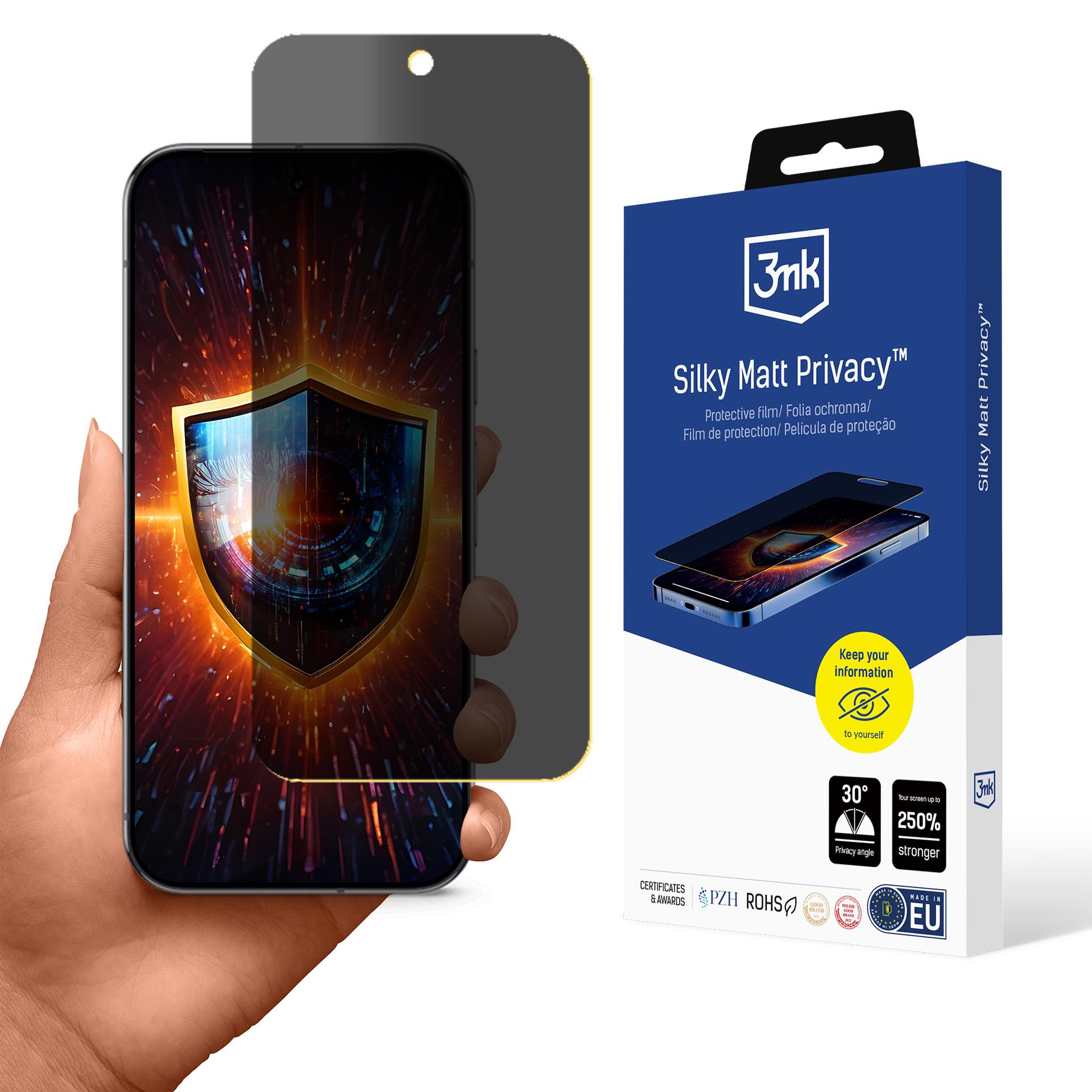 Yksityisyyden näytönsuoja 3mk Silky Matt Privacy Google Pixel 9 Pro:lle