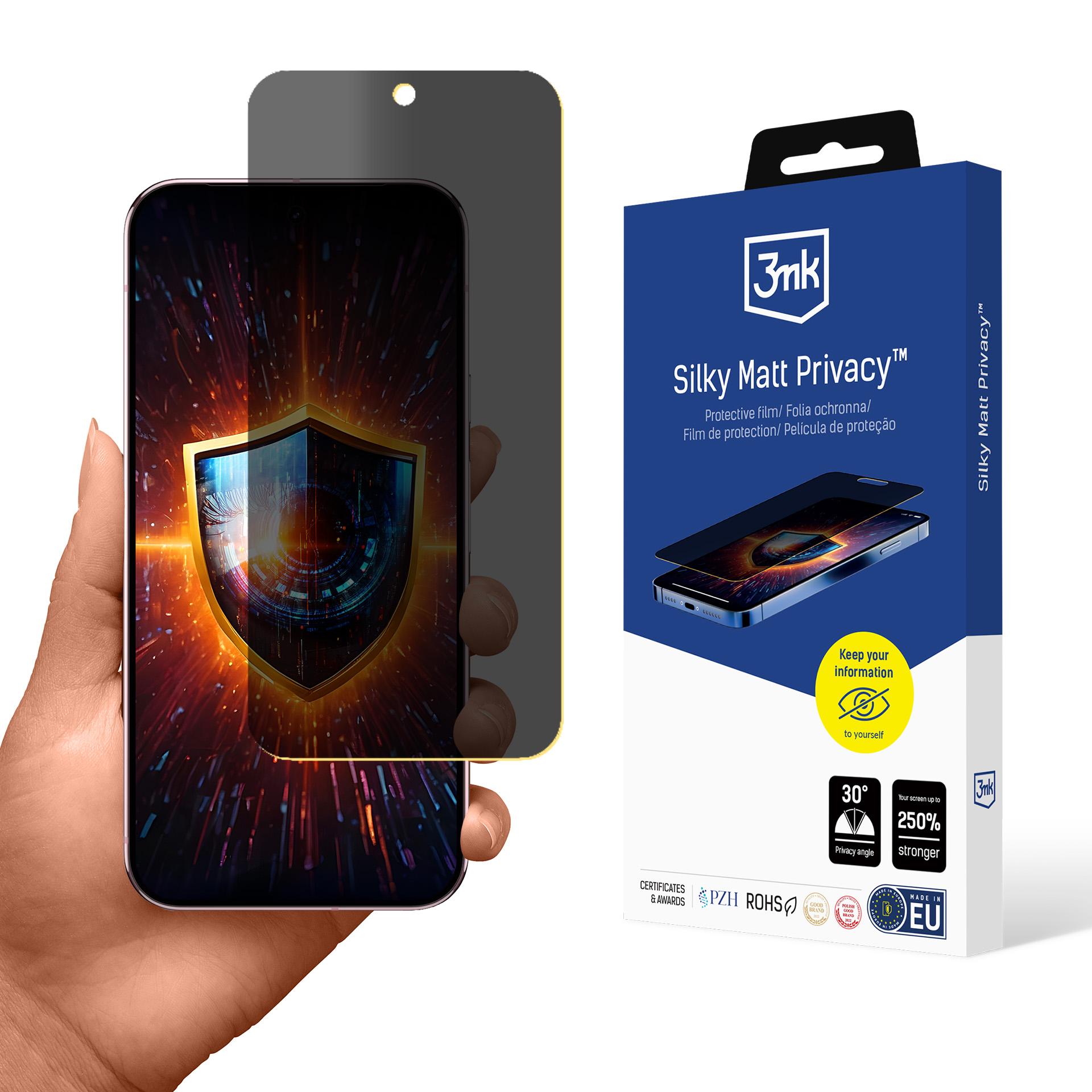 Privacy Screen Protector 3mk Silky Matt Privacy for Google Pixel 9 Pro XL