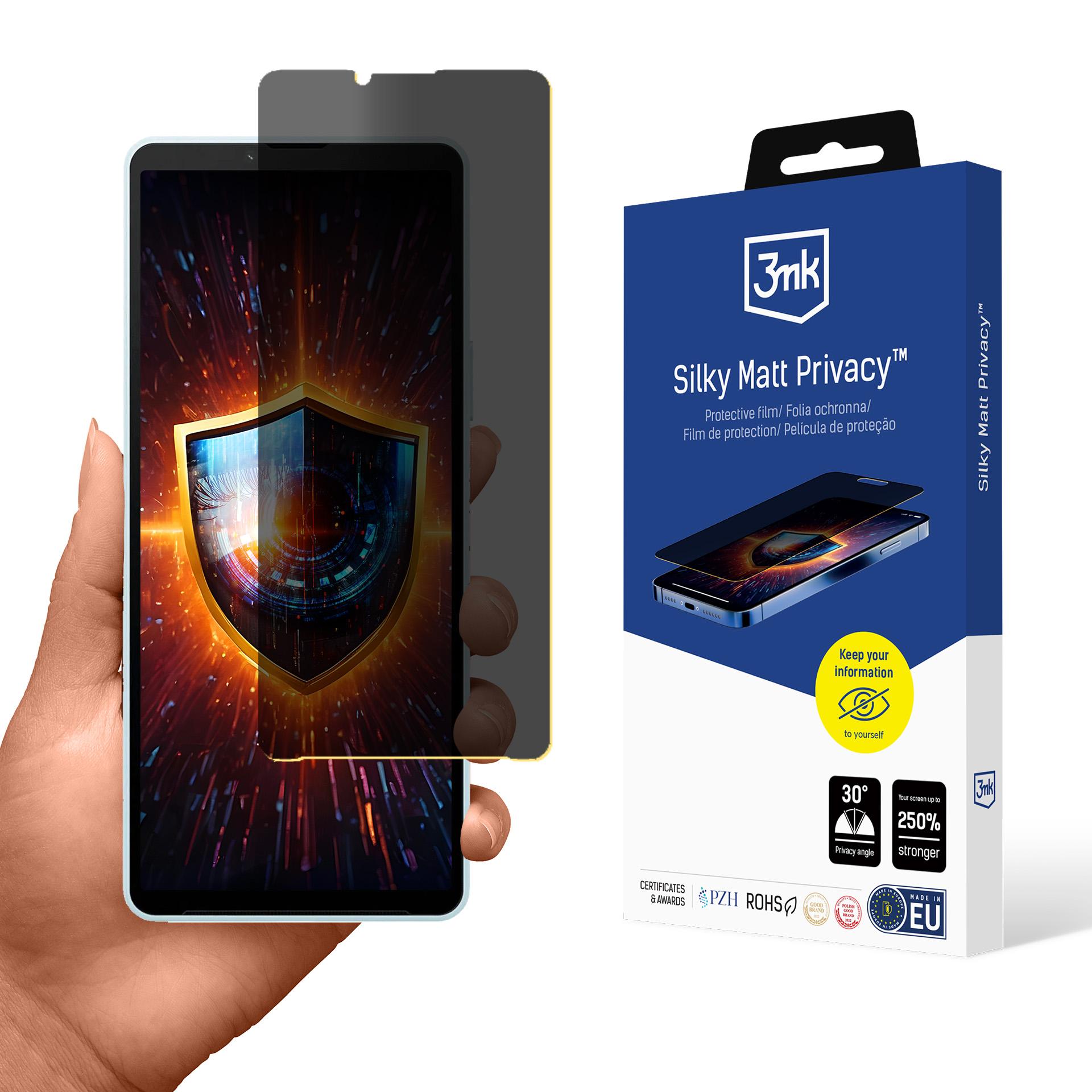 3mk Silky Matt Privacy yksityisyysnäytönsuoja Sony Xperia 10 VI