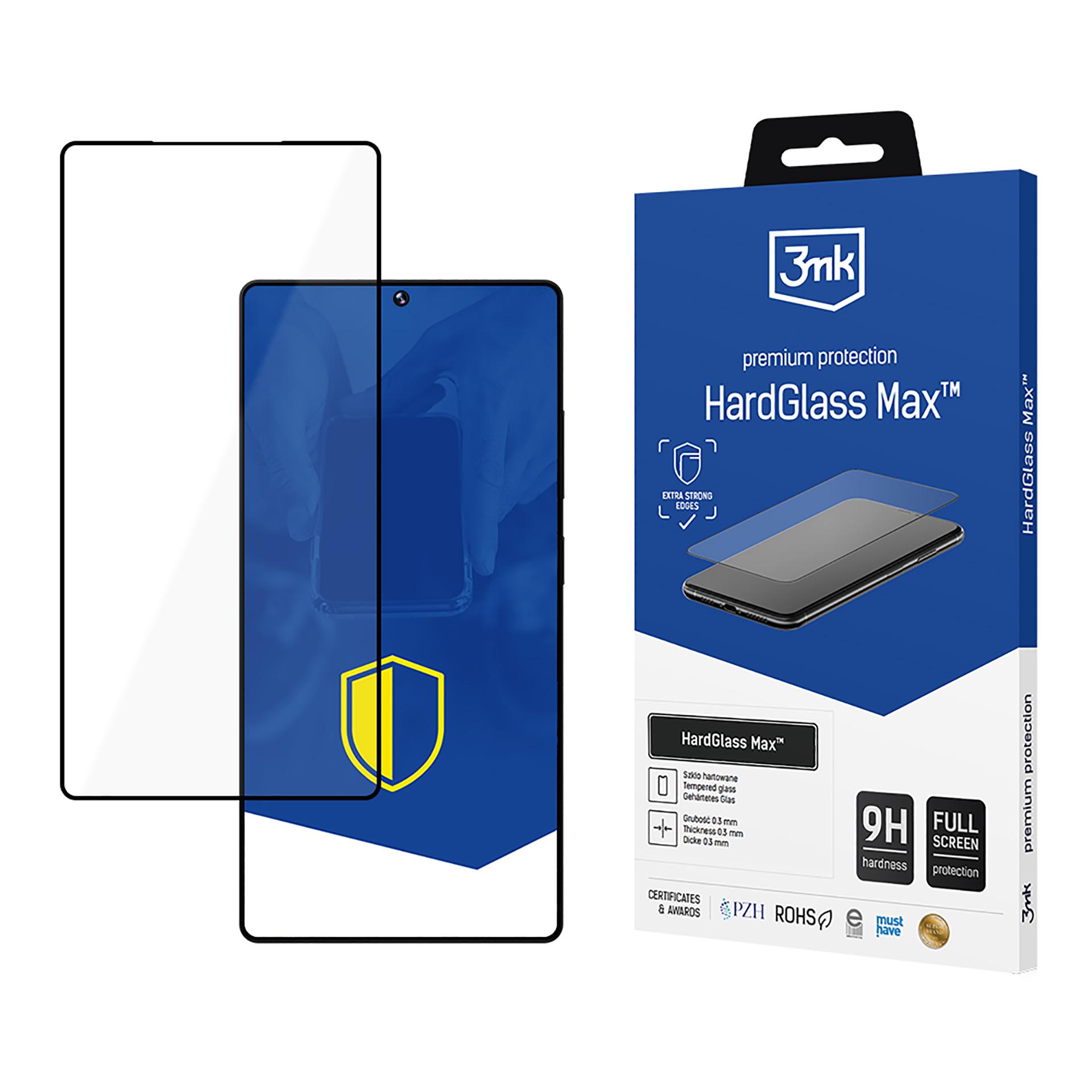 Karkaistu lasi 3mk HardGlass Max musta Samsung Galaxy S25 Ultralle