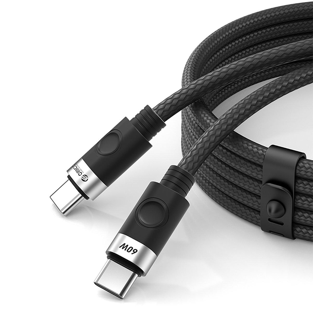 Orico CDX 60W 3A Power Delivery USB-C - USB-C 1m Kaapeli - musta
