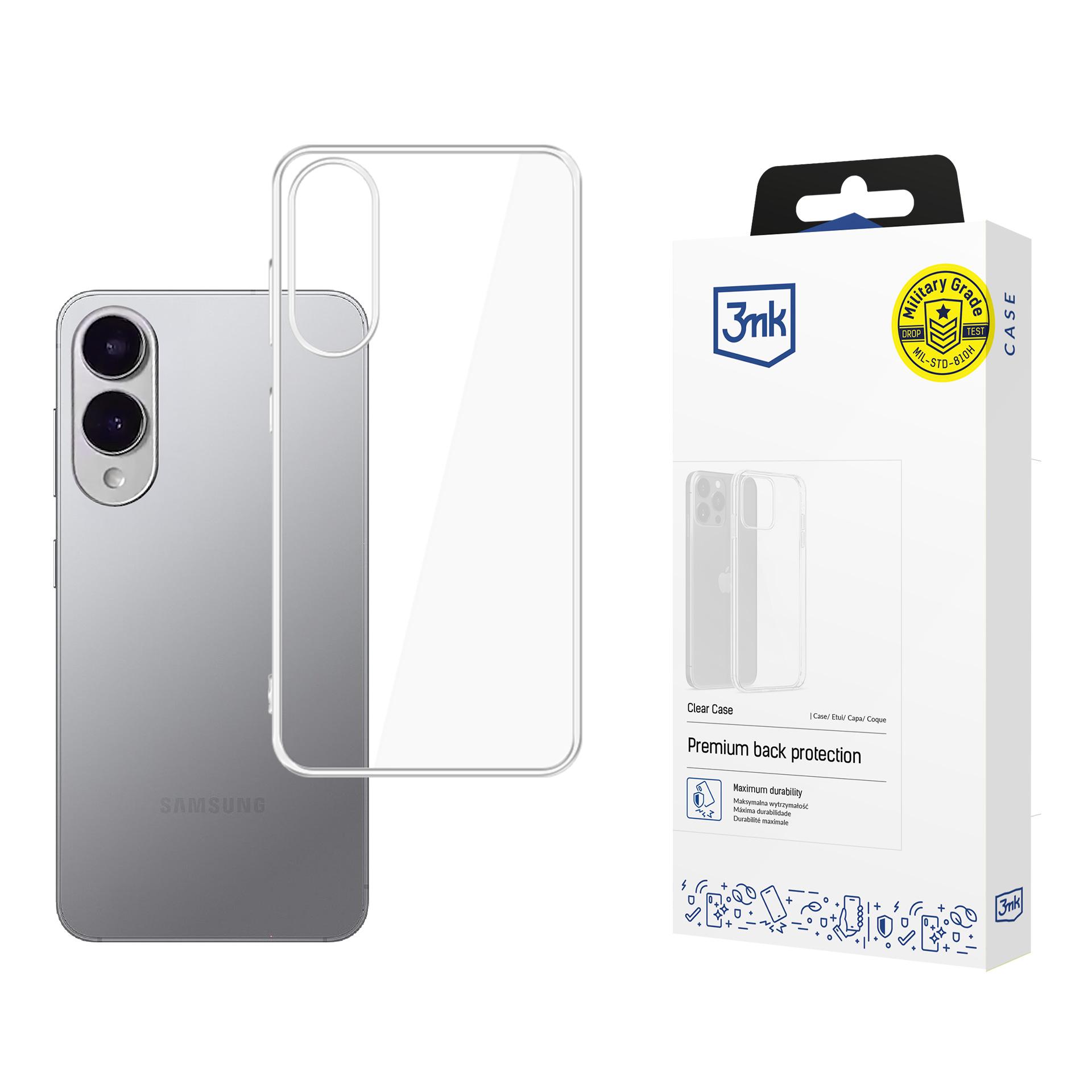 3mk Clear Case for Samsung Galaxy S25 Edge - transparent