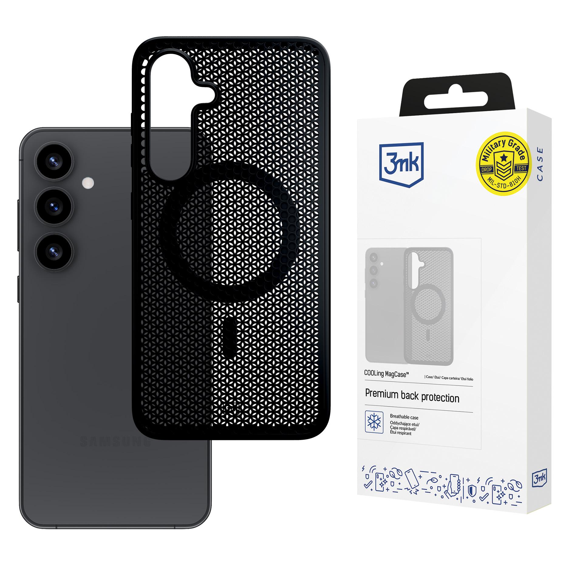 3mk COOLing MagCase Samsung Galaxy S25+:lle - Musta