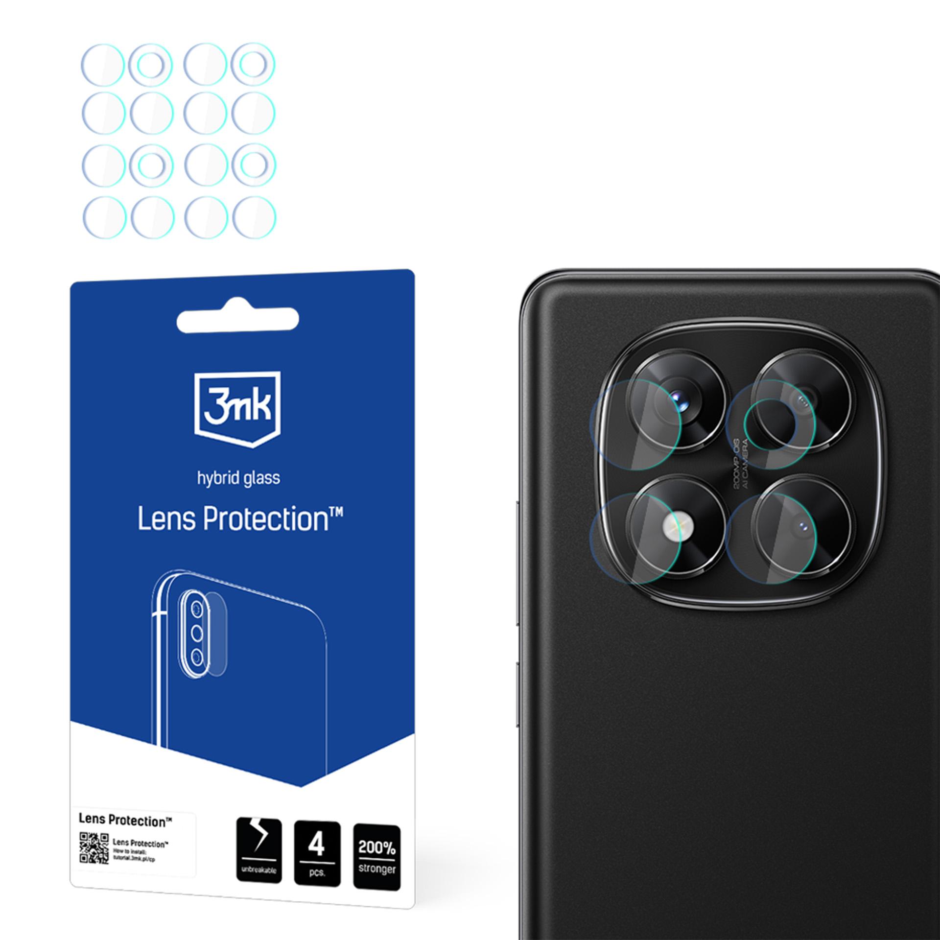 Hybridilasi kameran linsseille 3mk Lens Protection Xiaomi Redmi Note 14 Pro 4G:lle