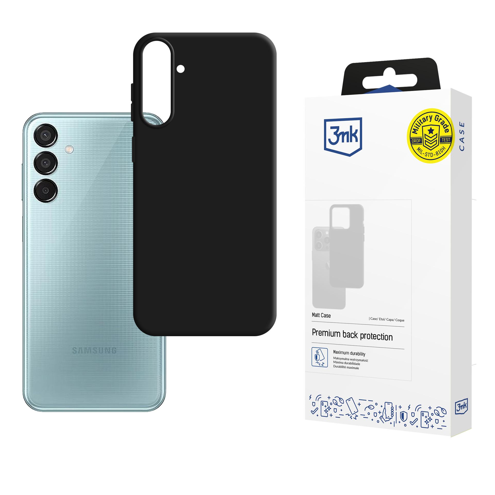 3mk Matt -suojakuori Samsung Galaxy M16 5G - musta