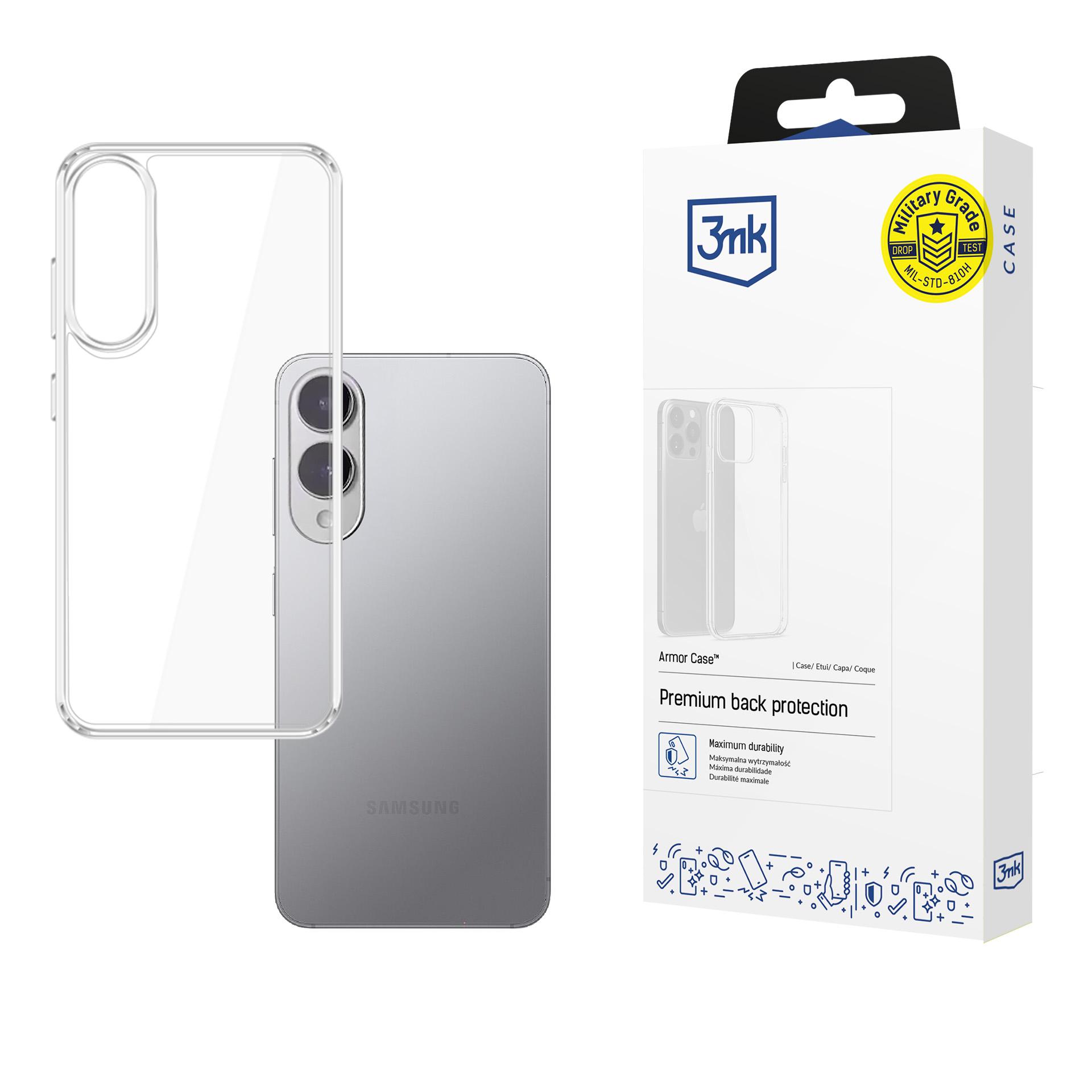 3mk Armor Suojakuori Samsung Galaxy S25 Edge:lle - Läpinäkyvä