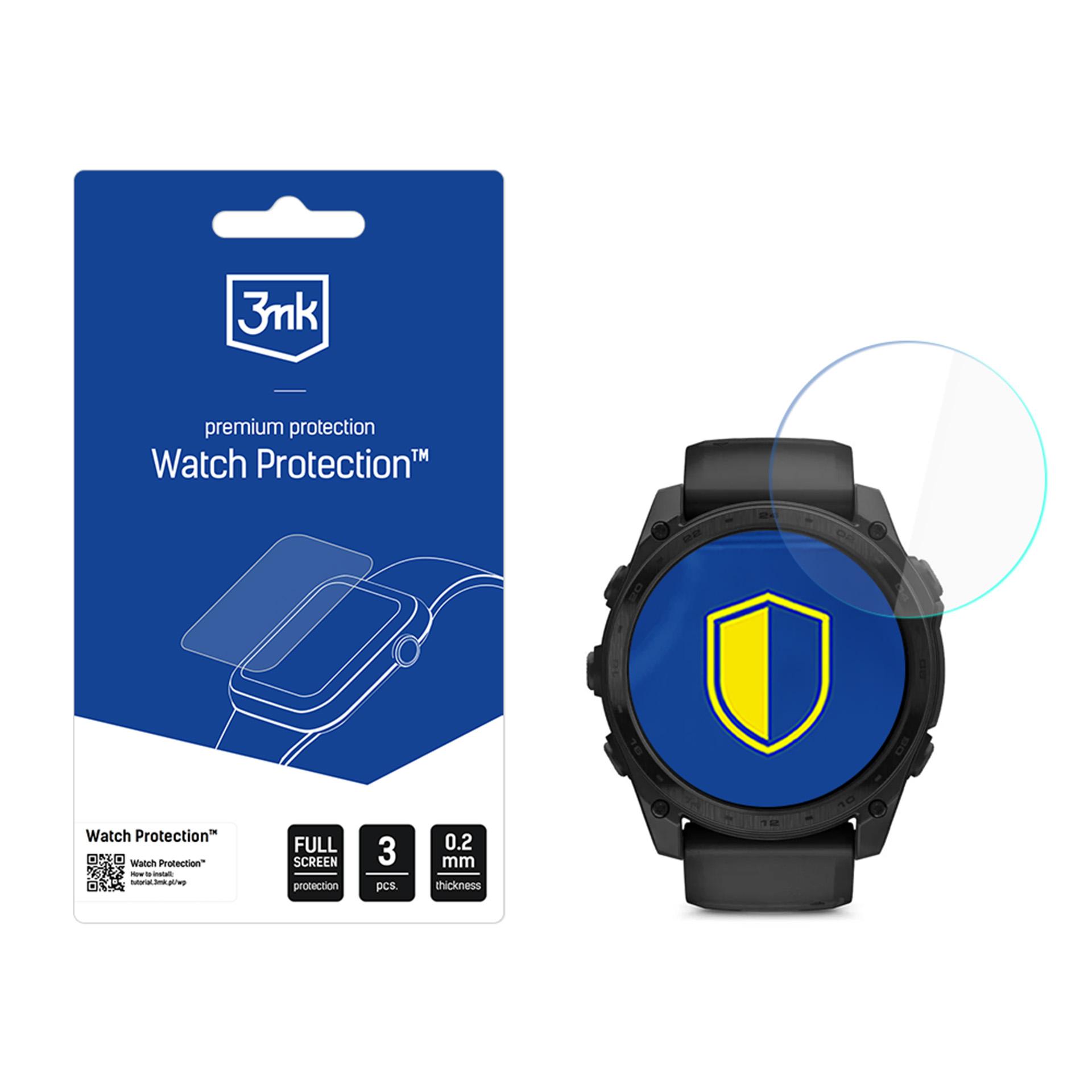 3mk Watch Protection FlexibleGlass hybridilasi Garmin Tactix 8 51mm (Amoled, Solar):lle