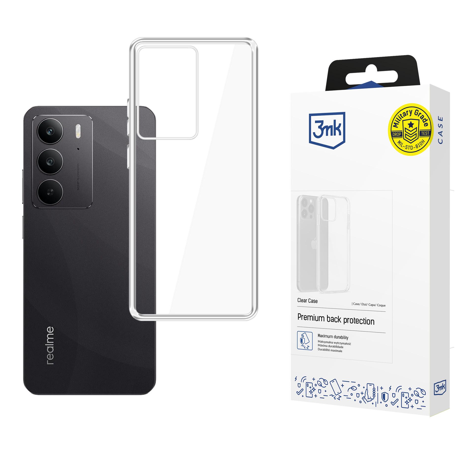 3mk Clear Suojakuori Realme C75:lle - läpinäkyvä