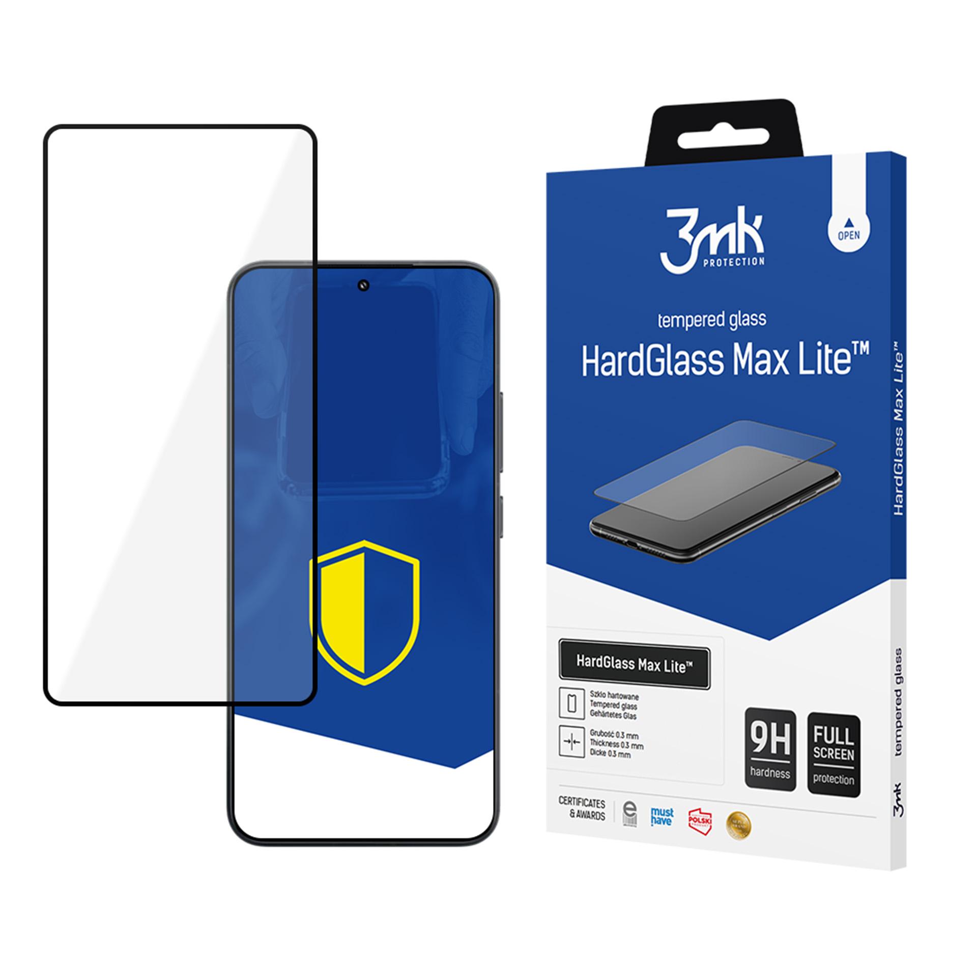Karkaistu lasi 3mk HardGlass Max Lite musta Xiaomi 15:lle