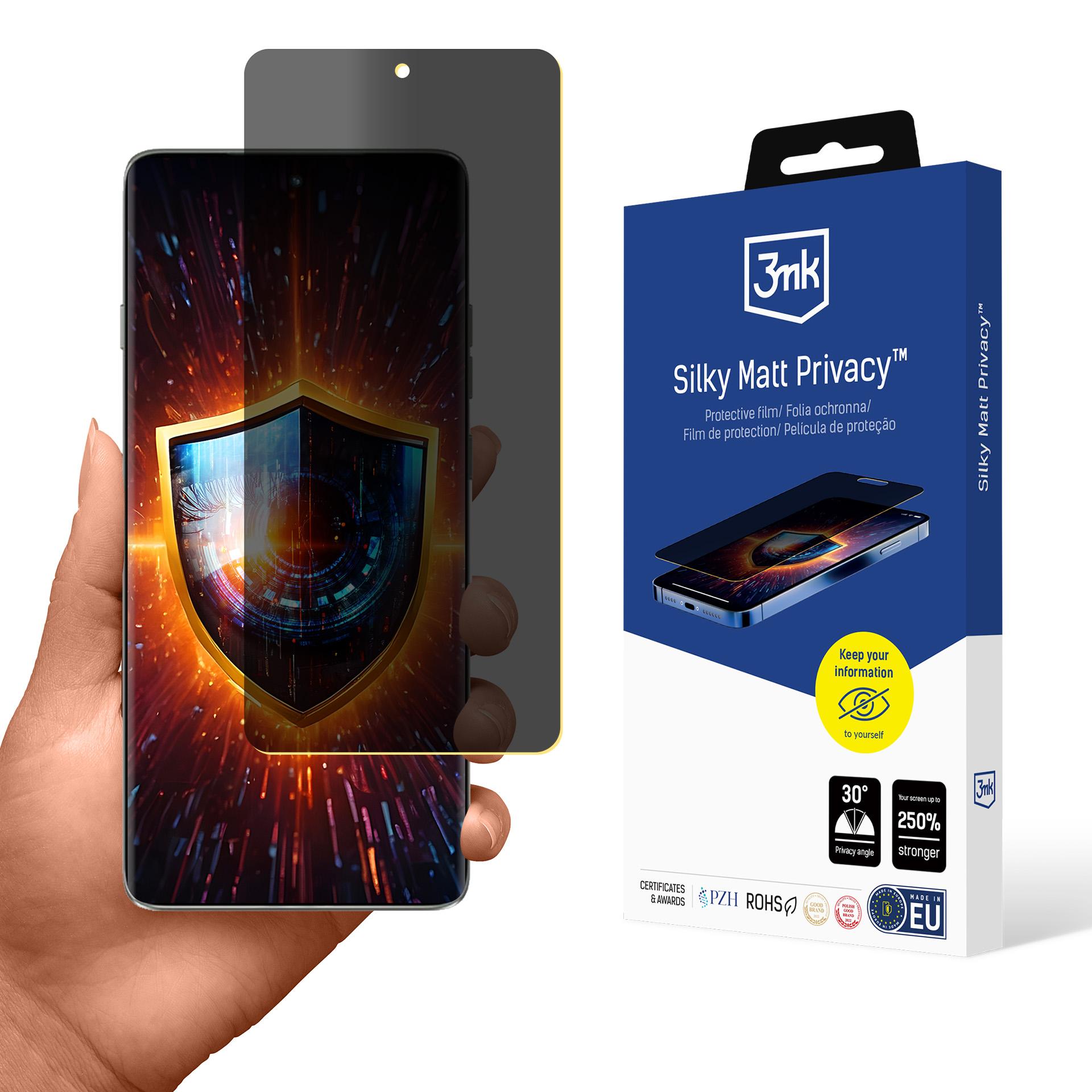 3mk Silky Matt Privacy matte privacy-screen protective film for Motorola Edge 60 Pro