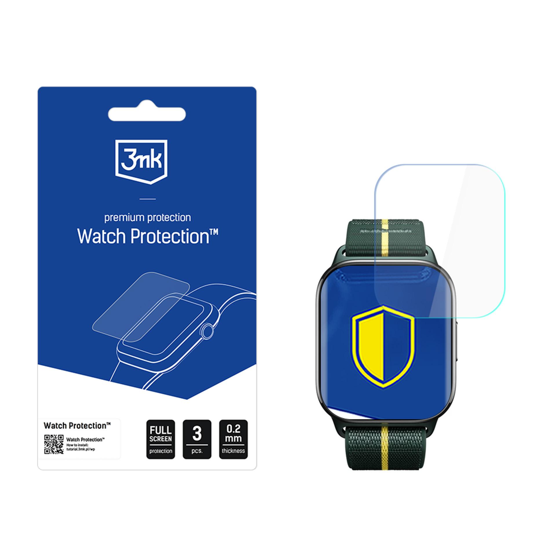 3mk Watch Protection ARC älykellosuoja Motorola Moto Watch Fit