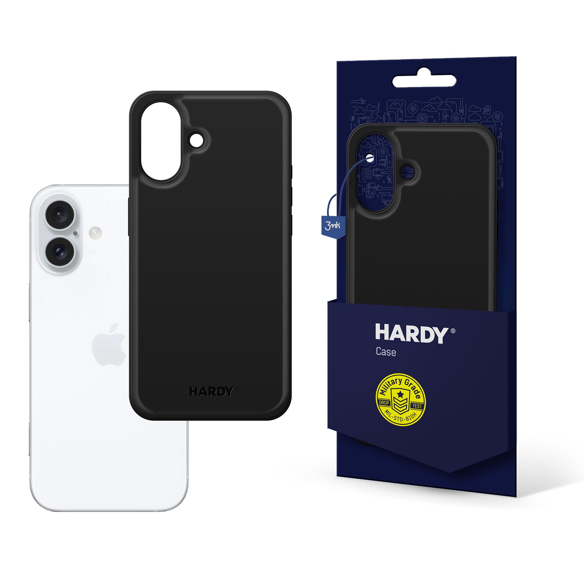 3mk Hardy Apple Silky Leather MagCase Apple iPhone 16 Plus:lle - musta