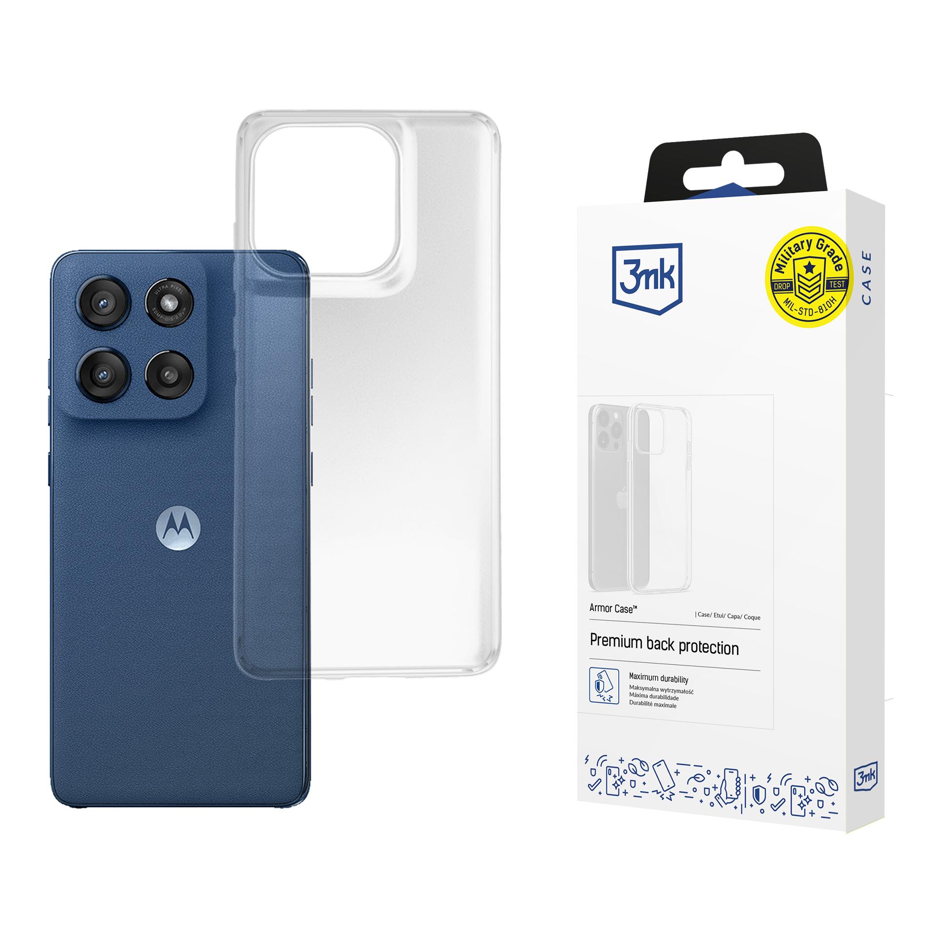 3mk Armor Case Motorola Moto Edge 60 / 60 Fusion:lle - läpinäkyvä