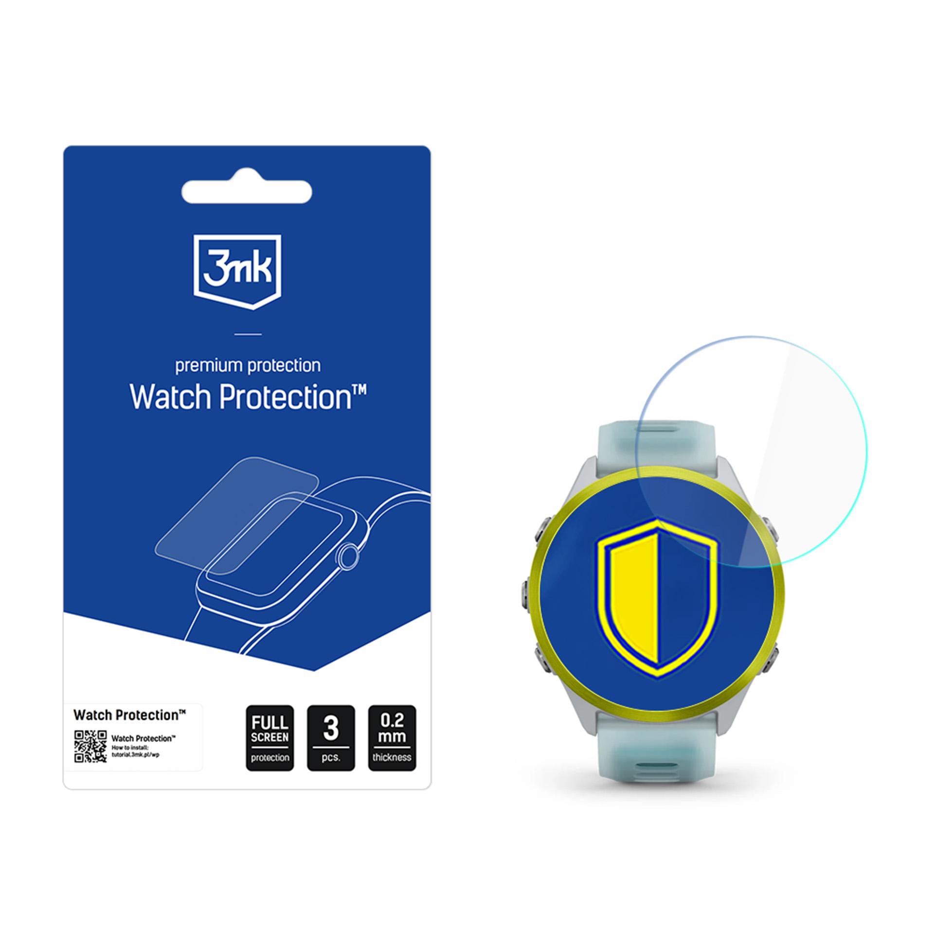 3mk Watch Protection ARC älykellosuojakalvo Garmin Forerunner 570 (47mm)