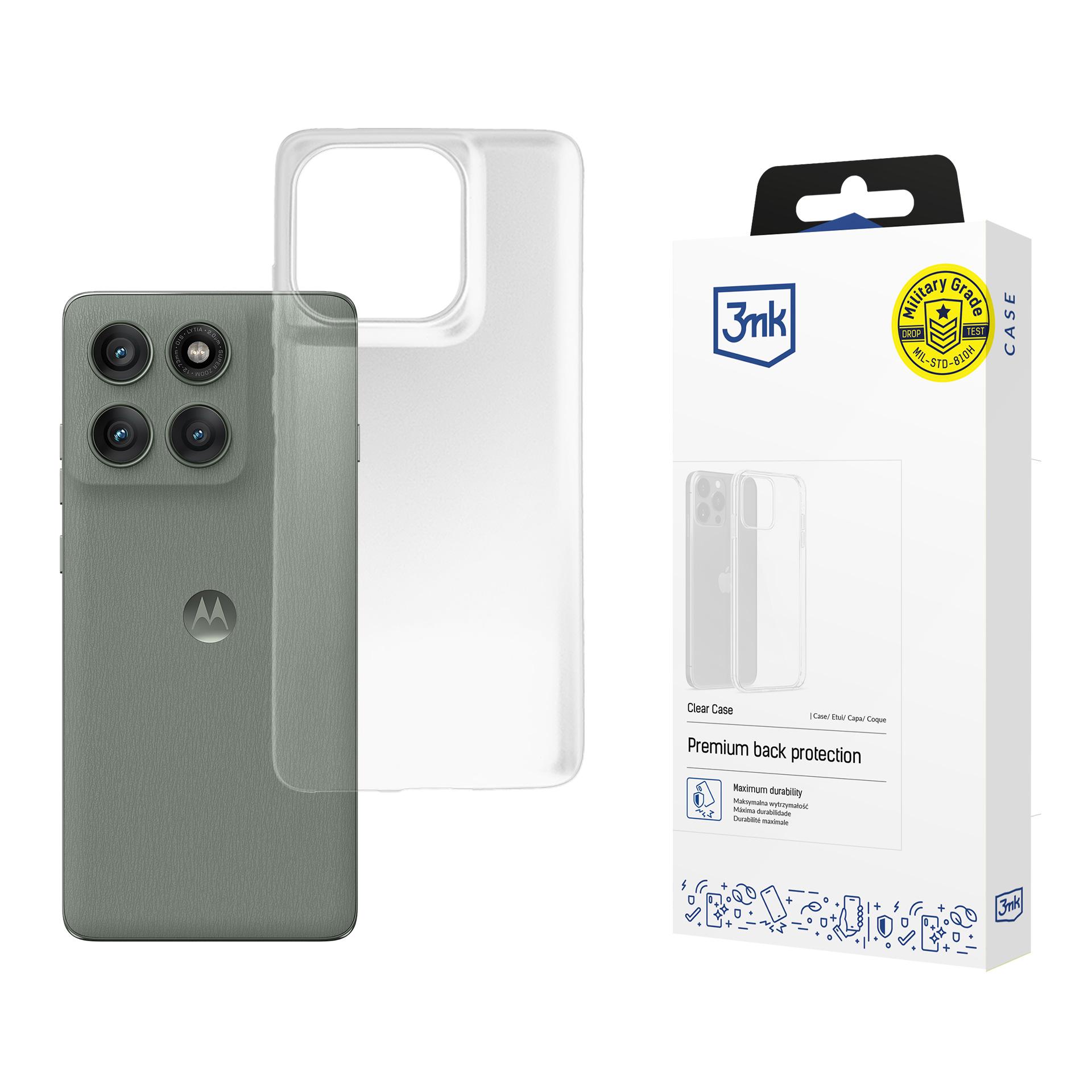 3mk Armor Case suojakuori Motorola Edge 60 Pro - läpinäkyvä