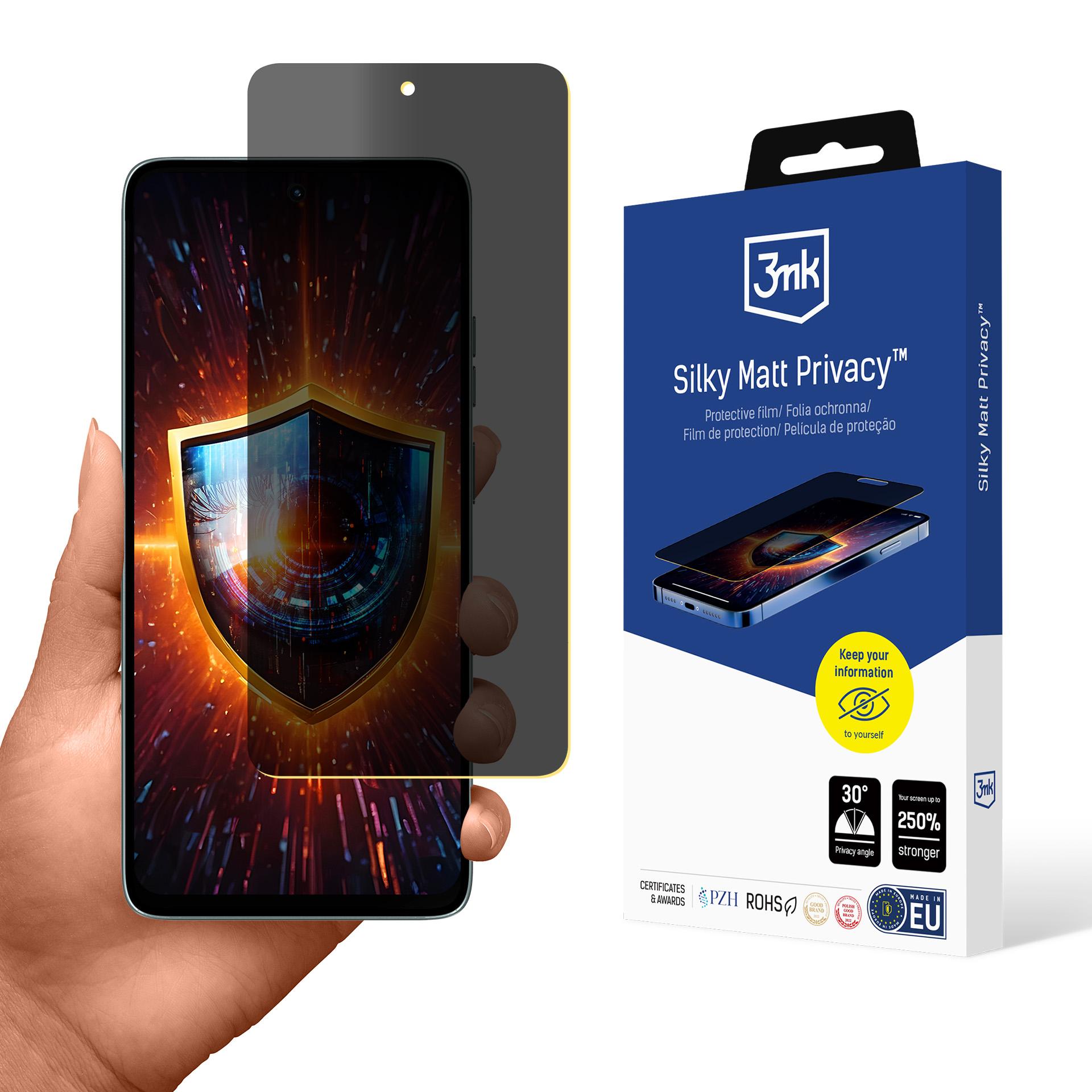 3mk Silky Matt Privacy™ näytönsuoja Motorola Moto G56