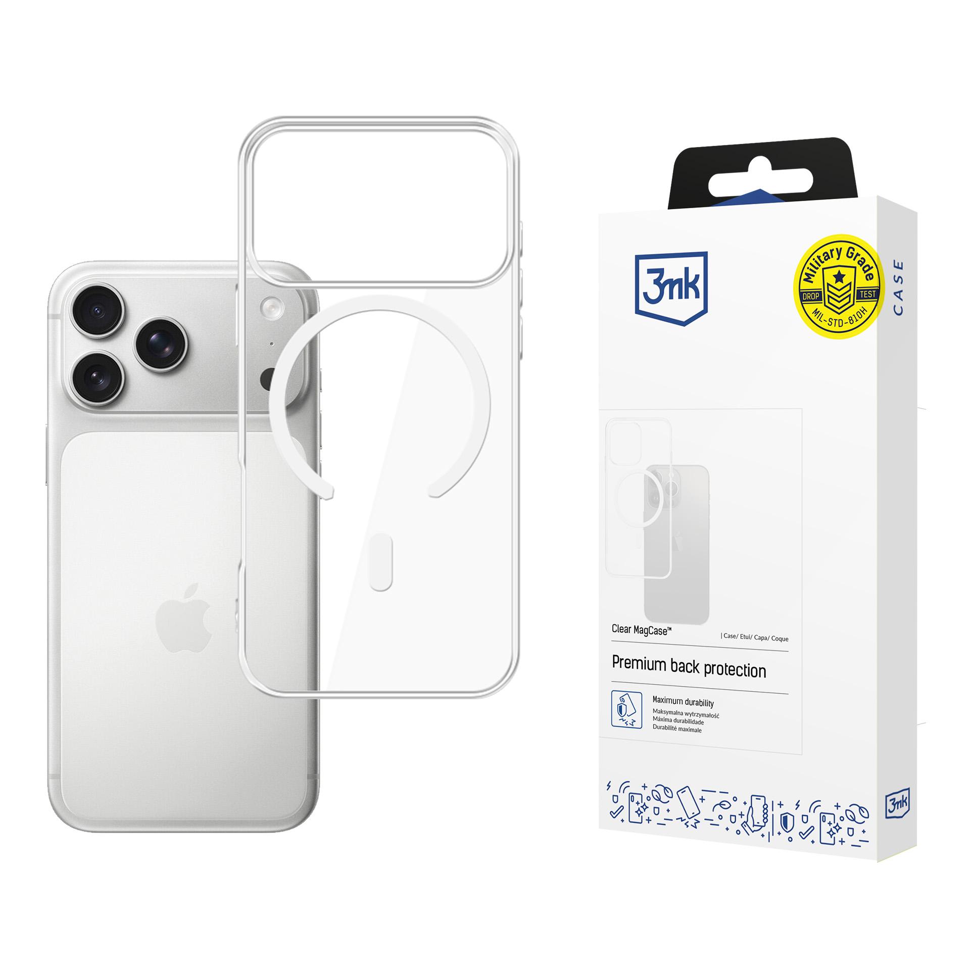 3mk Clear MagCase Suojakuori Apple iPhone 17 Pro Max:lle