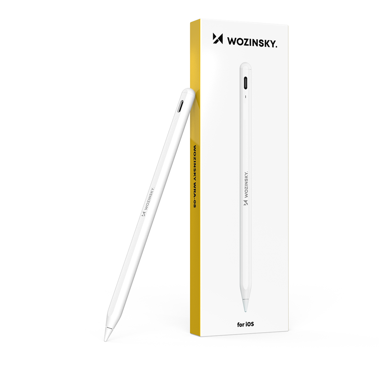 Wozinsky WRA-08 styluskynä iPadille USB-C pikalaturi - valkoinen