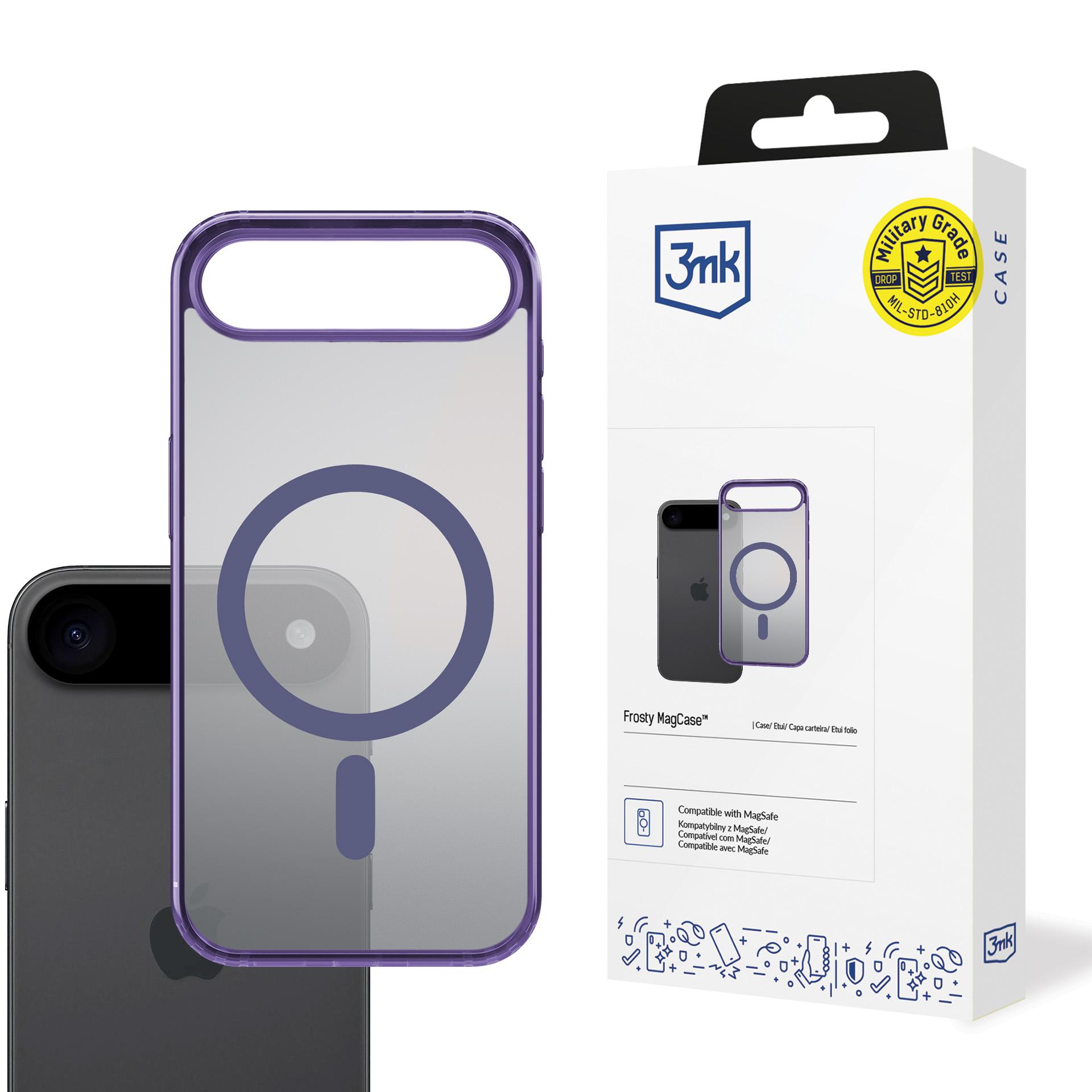 3mk Frosty MagCase suojakuori iPhone 17 Air:lle - violetti