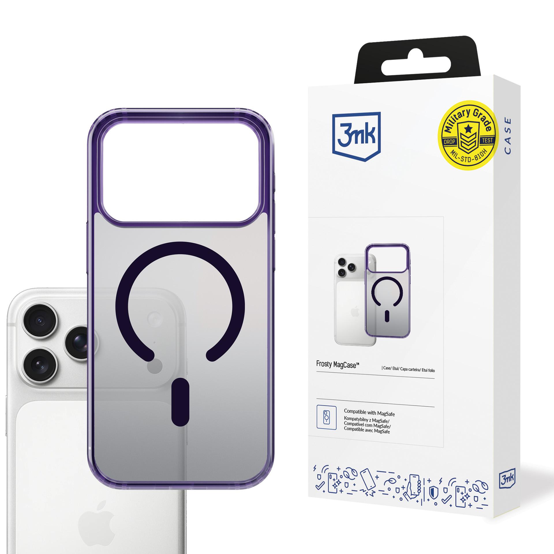 3mk Frosty MagCase suojakuori iPhone 17 Pro Max:lle - violetti