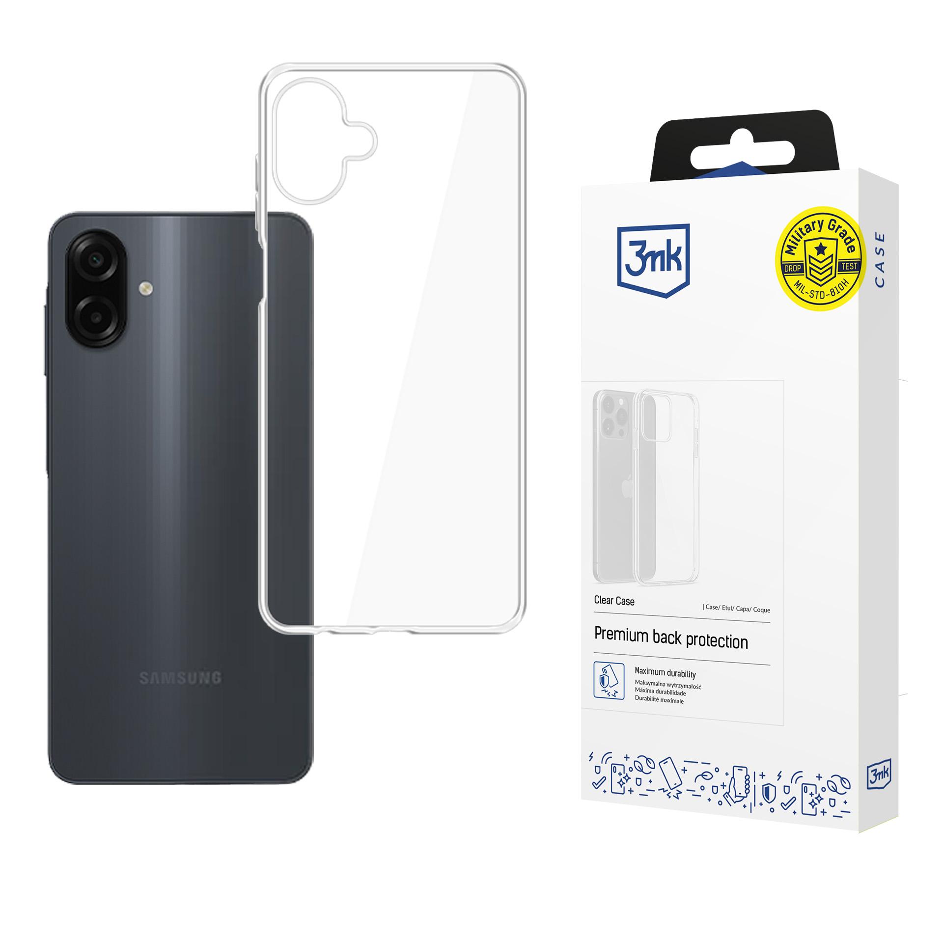 3mk Clear Case Samsung Galaxy A07 4G:lle - Läpinäkyvä
