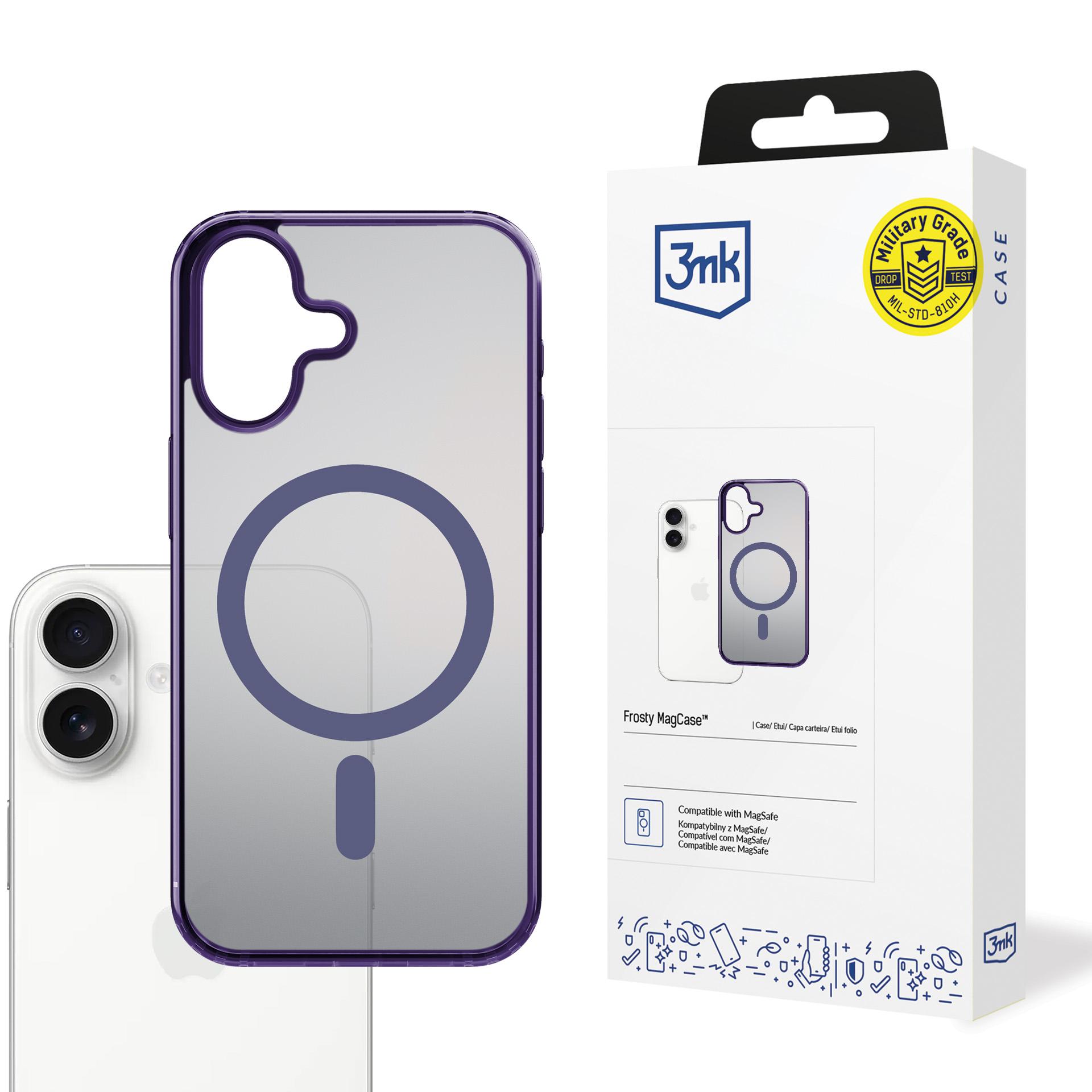 3mk Frosty MagCase iPhone 17:lle - violetti