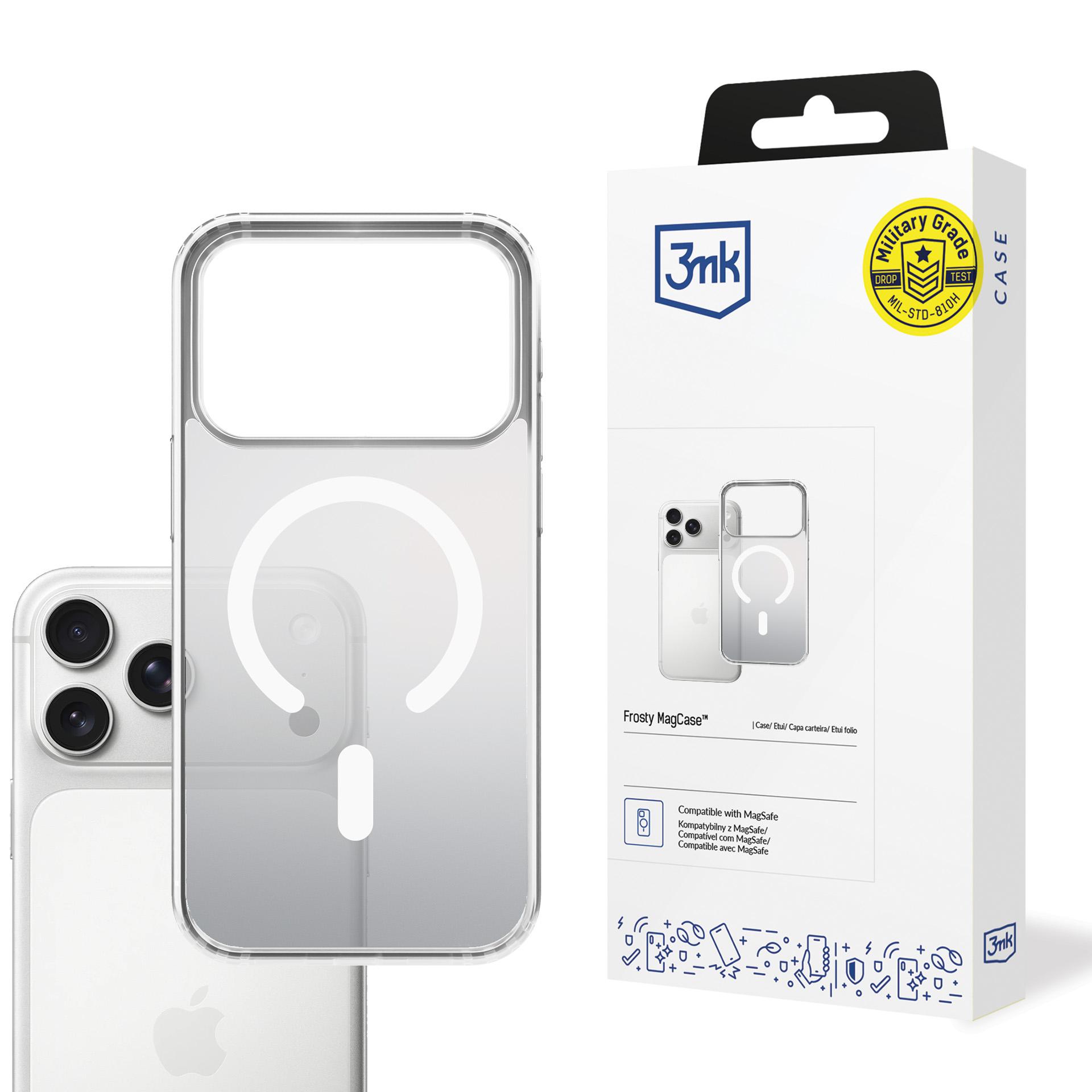 3mk Frosty MagCase iPhone 17 Pro:lle - valkoinen
